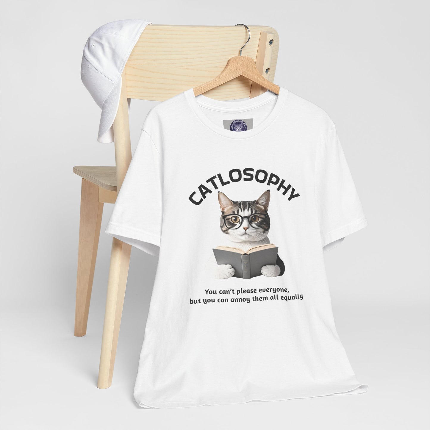 Catlosophy Unisex Jersey Short Sleeve Tee – "You can't please everyone" Design