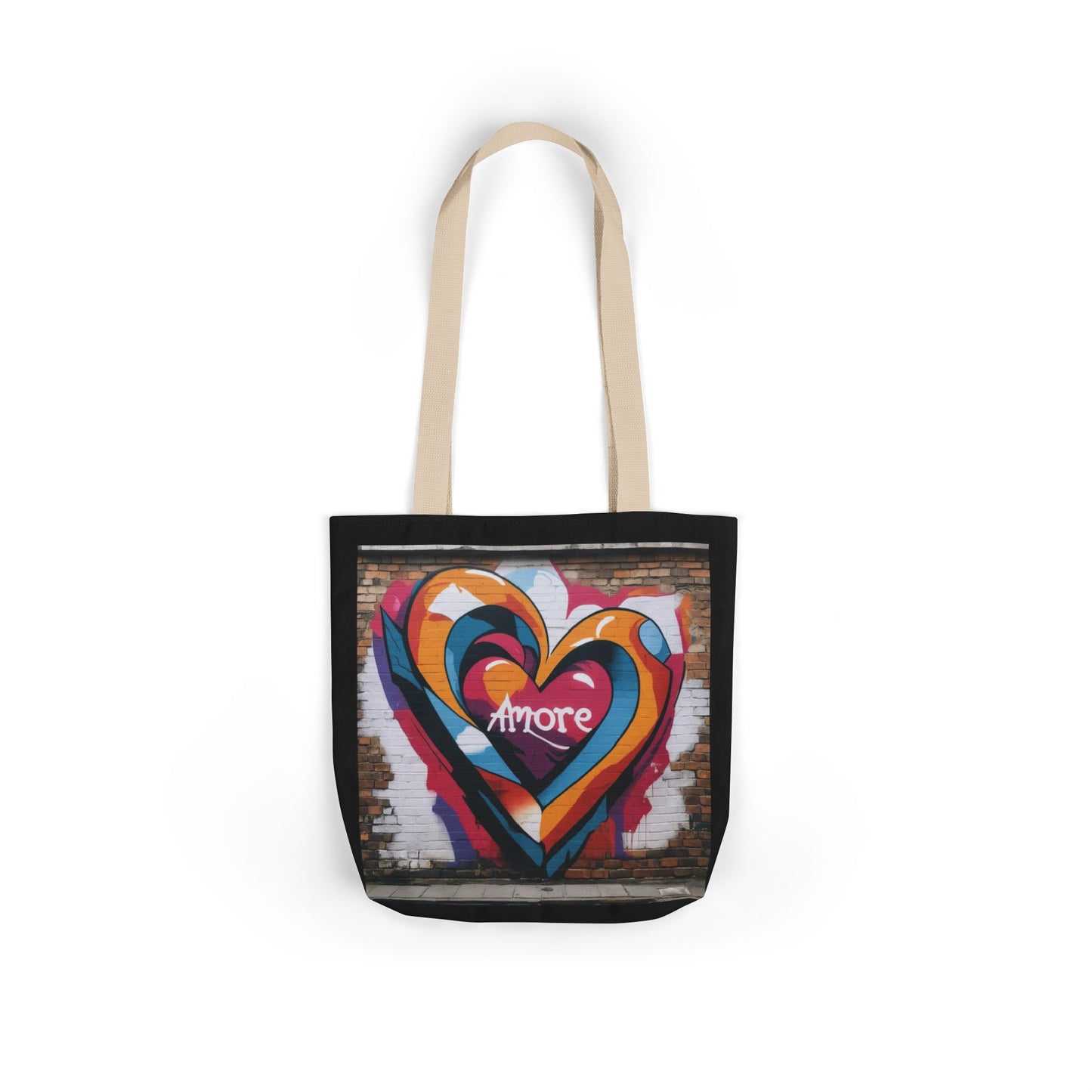 Artistic Surge - Eco-Friendly Canvas Tote Bag - HEART