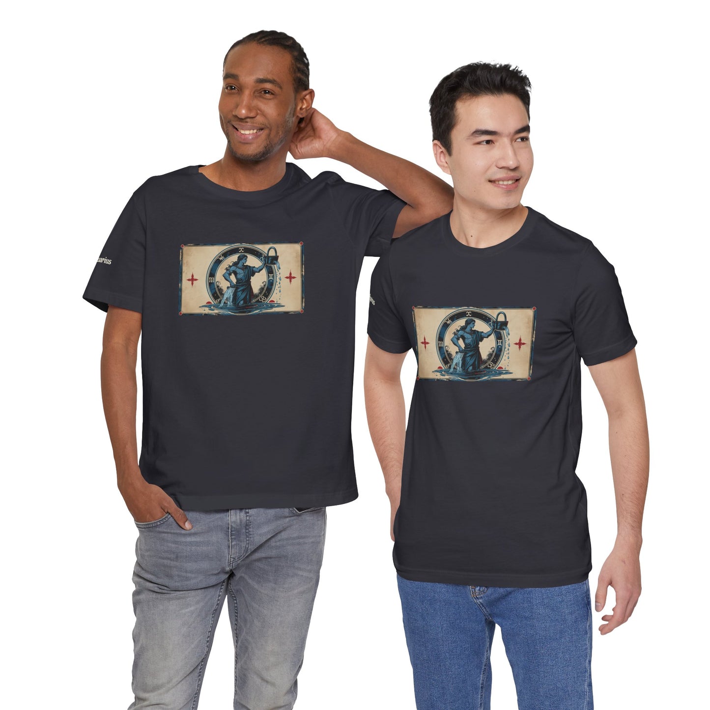 Aquarius - Gothic Zodiac T-Shirt. Zodiac in the Shadows
