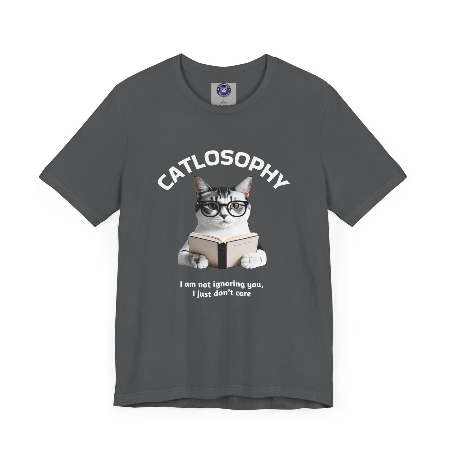 Catlosophy Unisex Jersey Short Sleeve Tee – "I am not ignoring you" Design