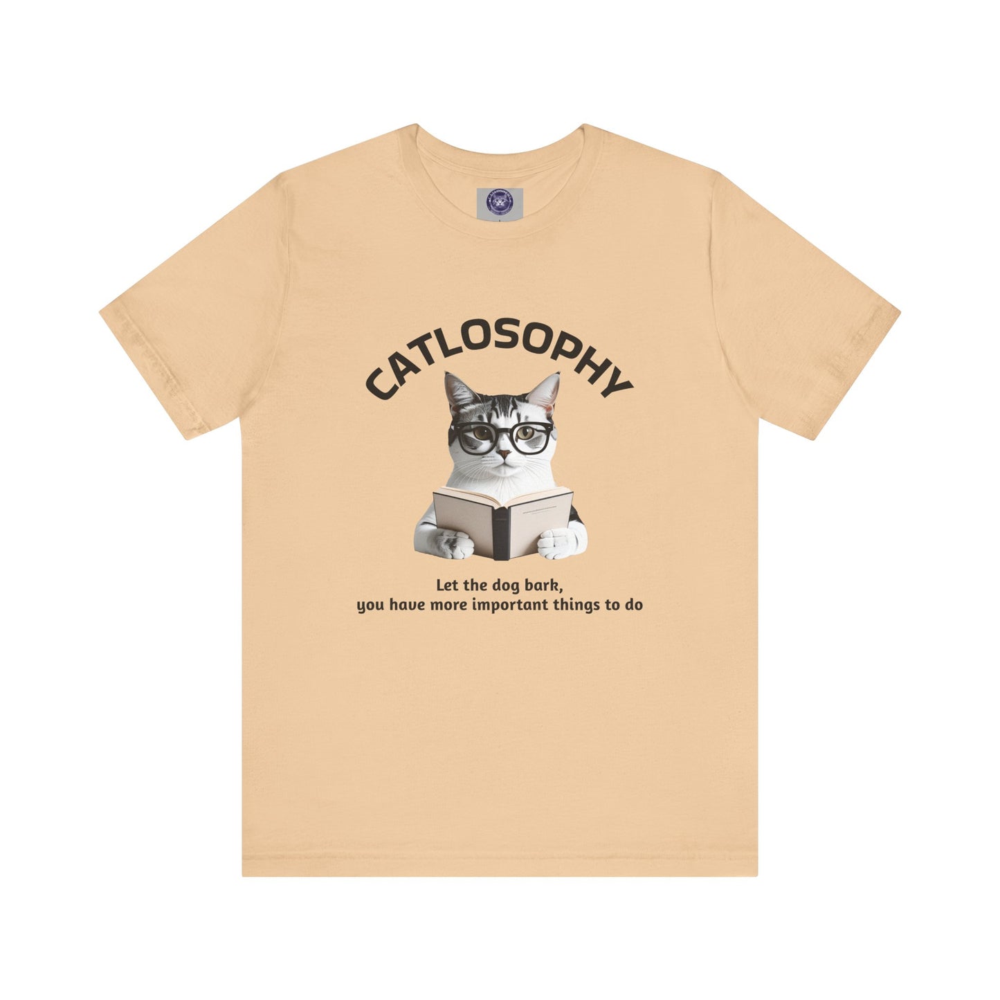 Catlosophy Unisex Jersey Short Sleeve Tee – "Let the dog bark" Design