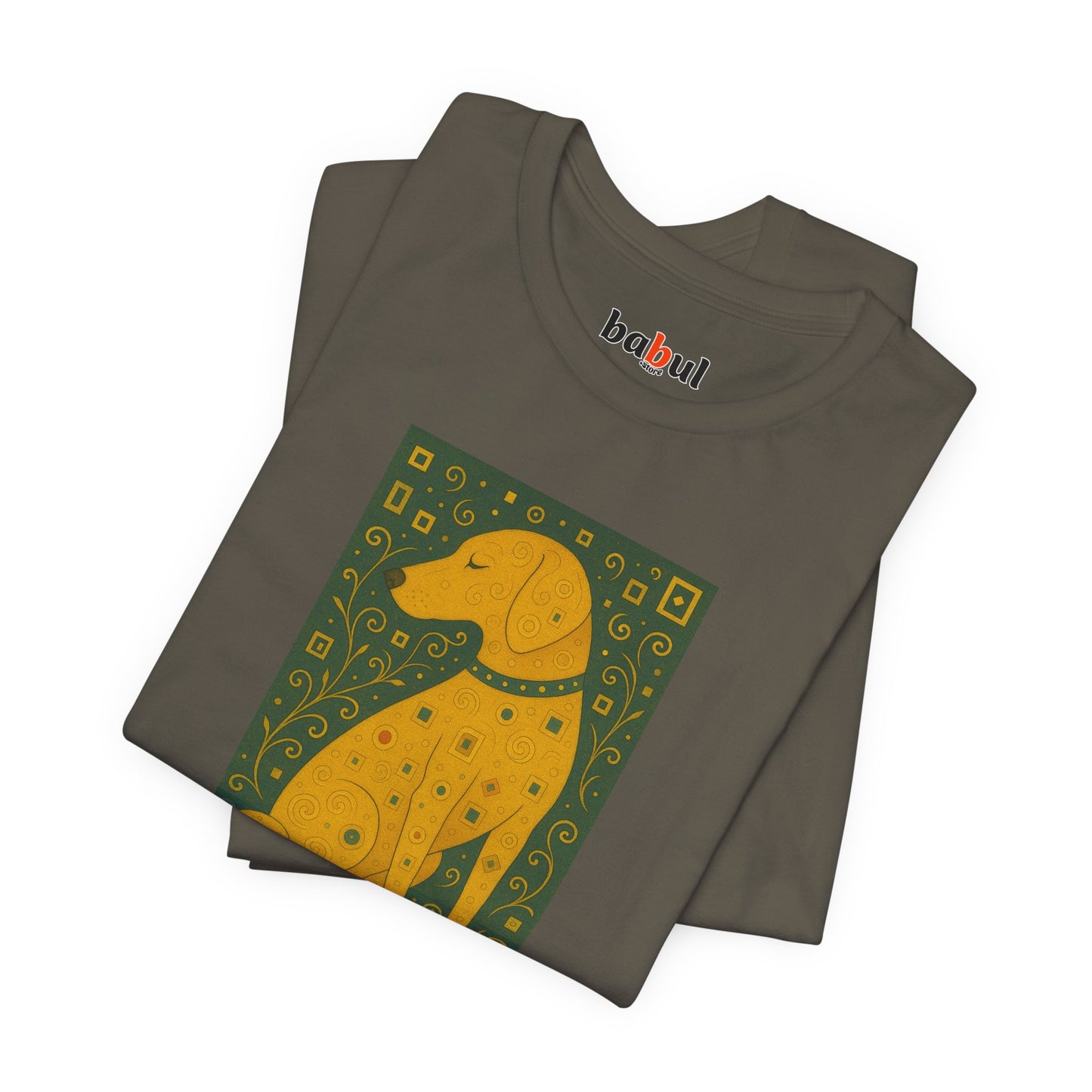 DOGART Unisex Jersey Dog T-Shirt - KLIMT - Iconic Painting Reimagined with Dogs