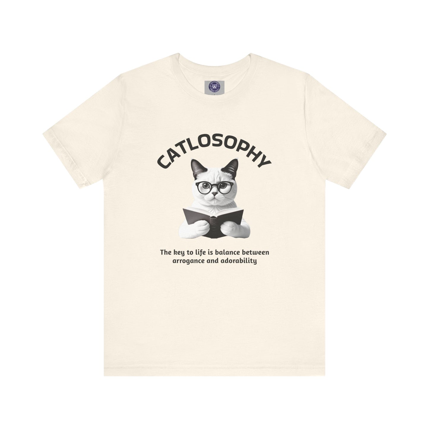 Catlosophy Unisex Jersey Short Sleeve Tee – "The Key to Life" Design