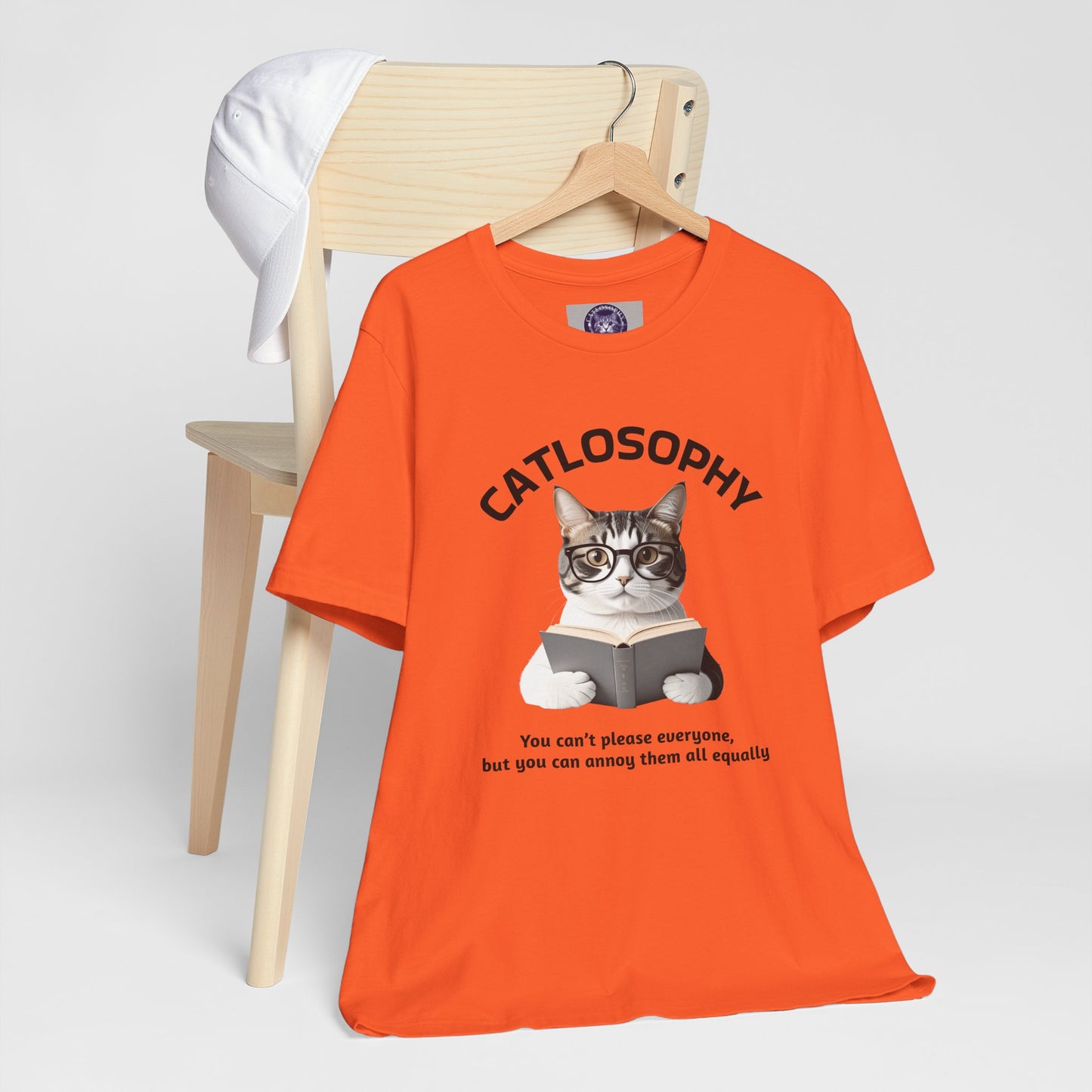 Catlosophy Unisex Jersey Short Sleeve Tee – "You can't please everyone" Design