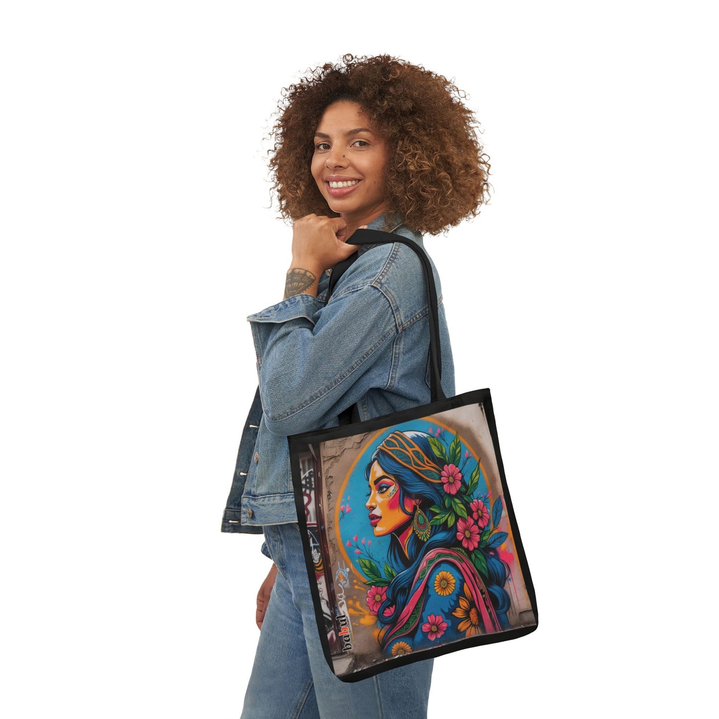 Artistic Surge - Eco-Friendly Canvas Tote Bag - FLOWERED WOMAN