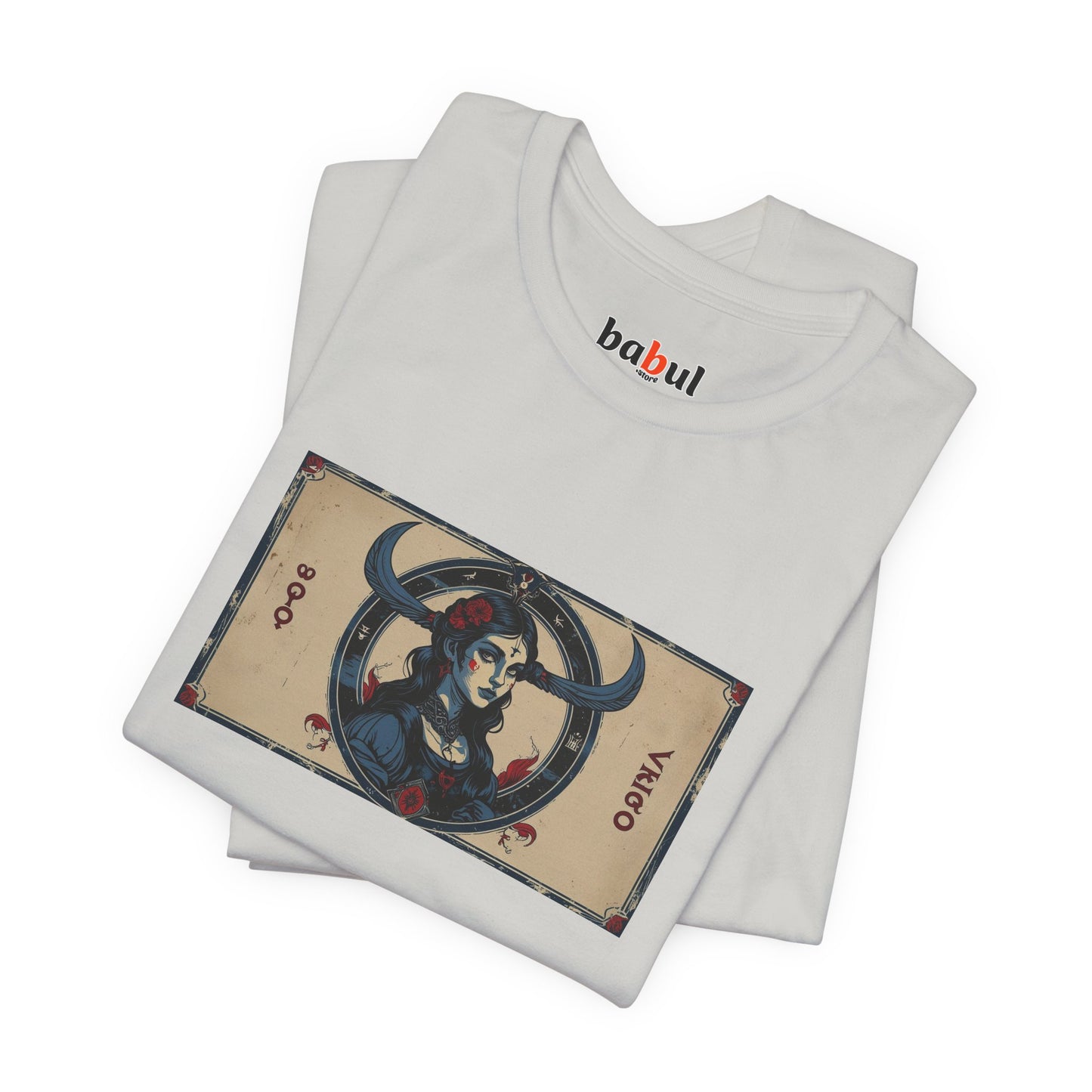 Virgo - Gothic Zodiac T-Shirt. Zodiac in the Shadows