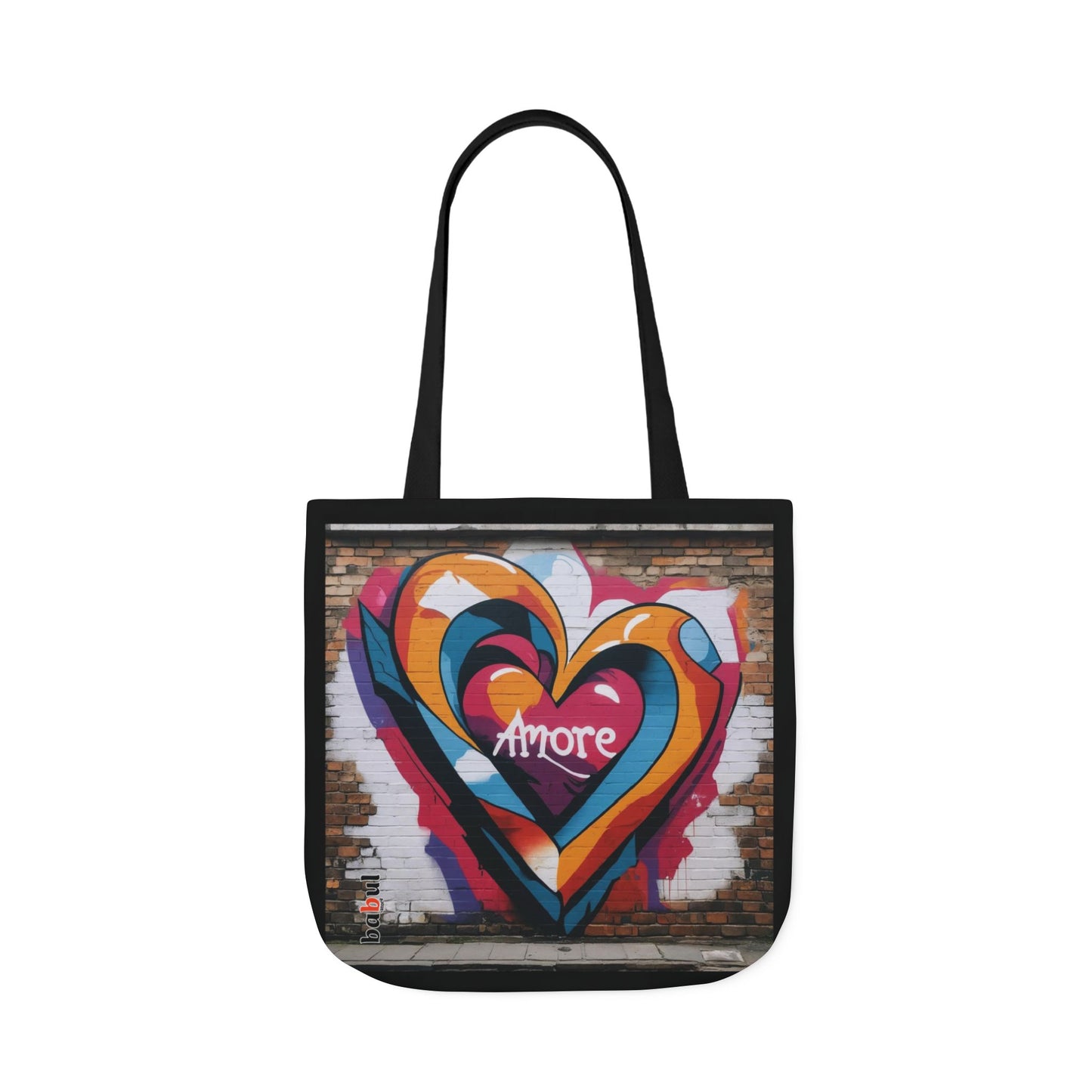 Artistic Surge - Eco-Friendly Canvas Tote Bag - HEART