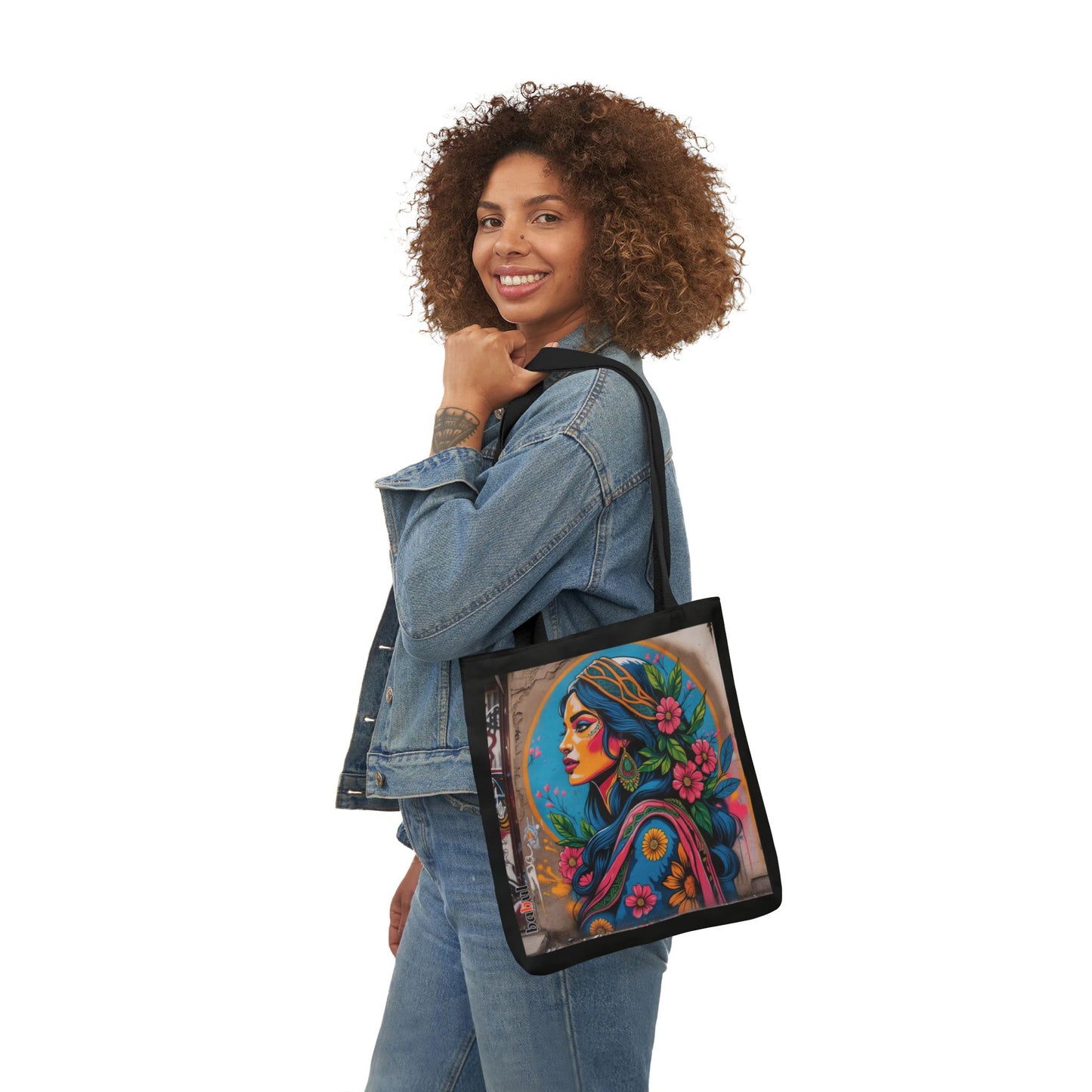 Artistic Surge - Eco-Friendly Canvas Tote Bag - FLOWERED WOMAN