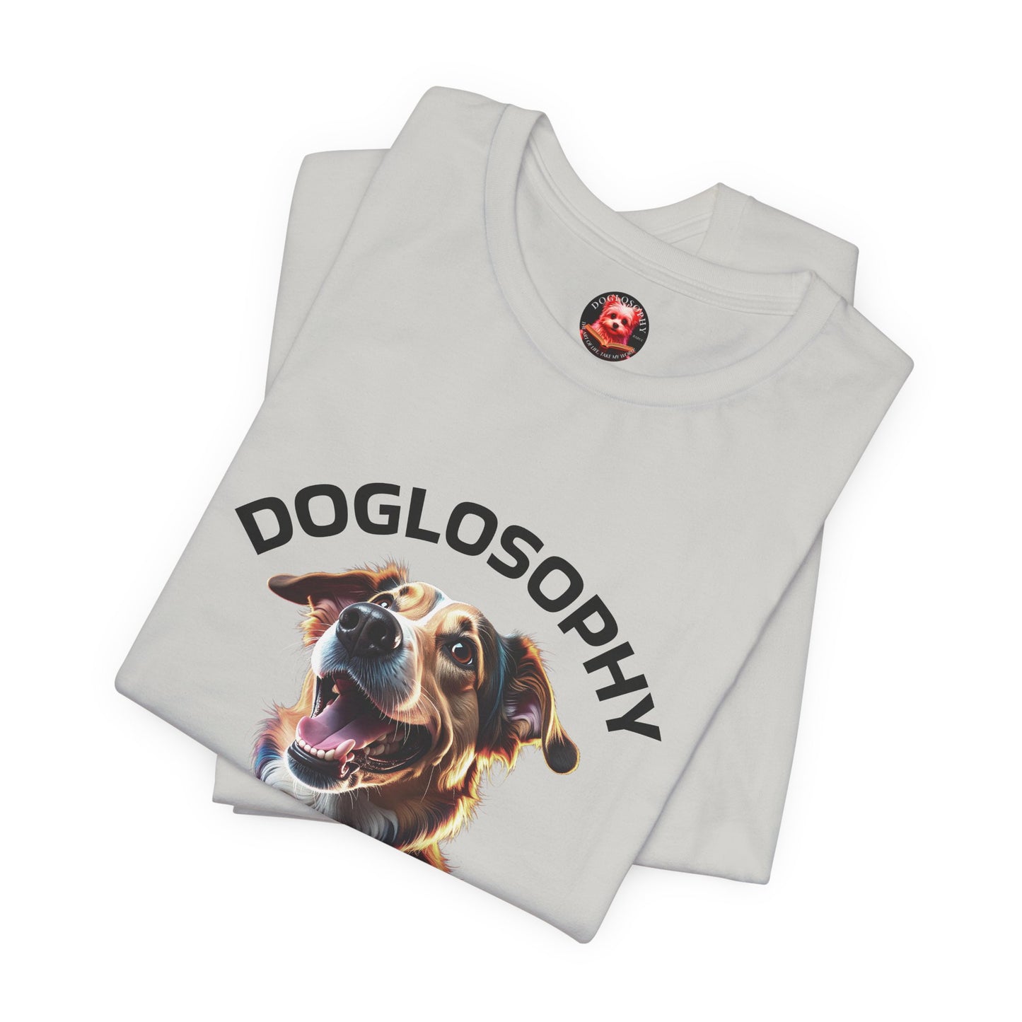 Doglosophy Unisex Jersey Short Sleeve Tee – "Dog Remind Us" Design