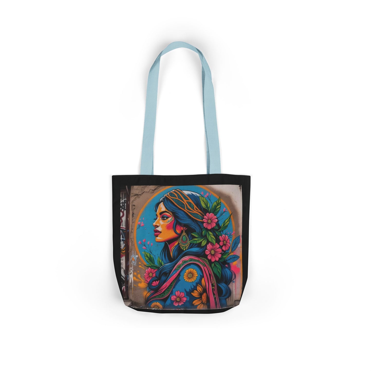 Artistic Surge - Eco-Friendly Canvas Tote Bag - FLOWERED WOMAN