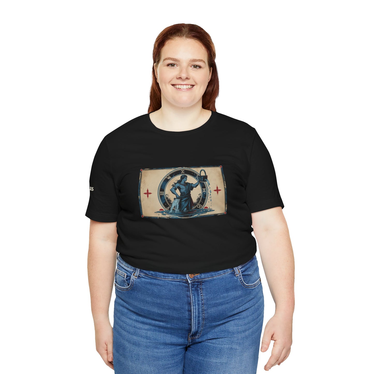 Aquarius - Gothic Zodiac T-Shirt. Zodiac in the Shadows