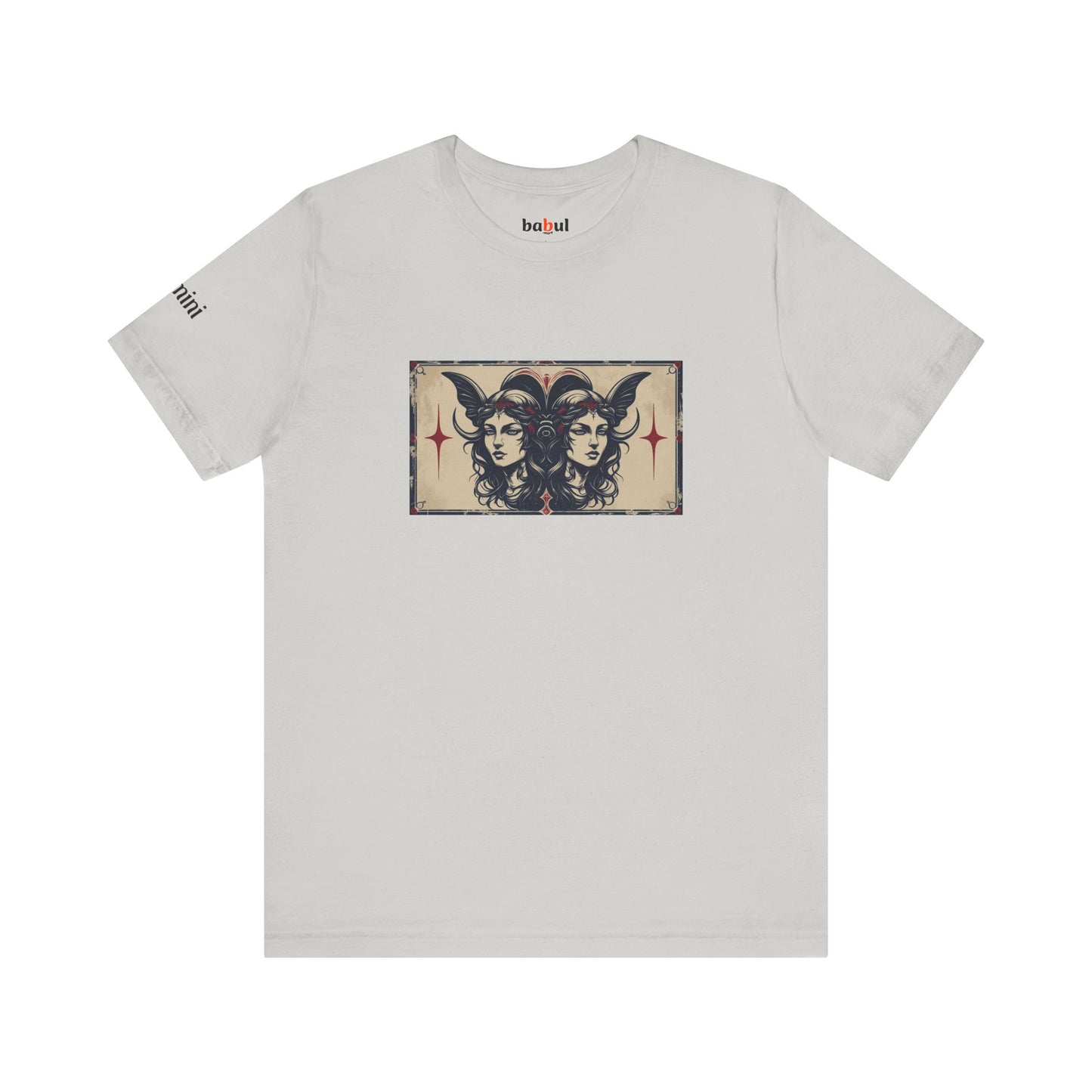 Gemini - Gothic Zodiac T-Shirt. Zodiac in the Shadows