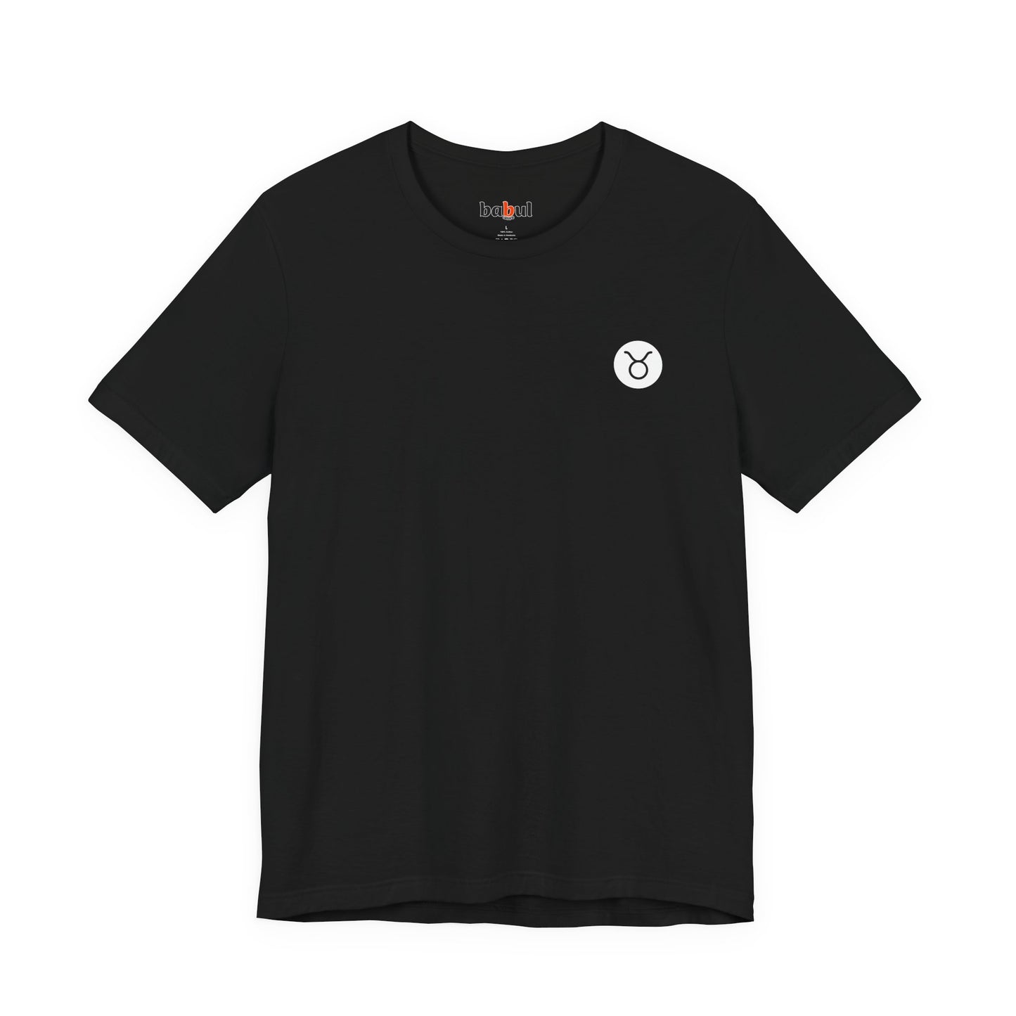 Taurus - Gothic Zodiac, Red Graphic on the back T-Shirt. Zodiac in the Shadows