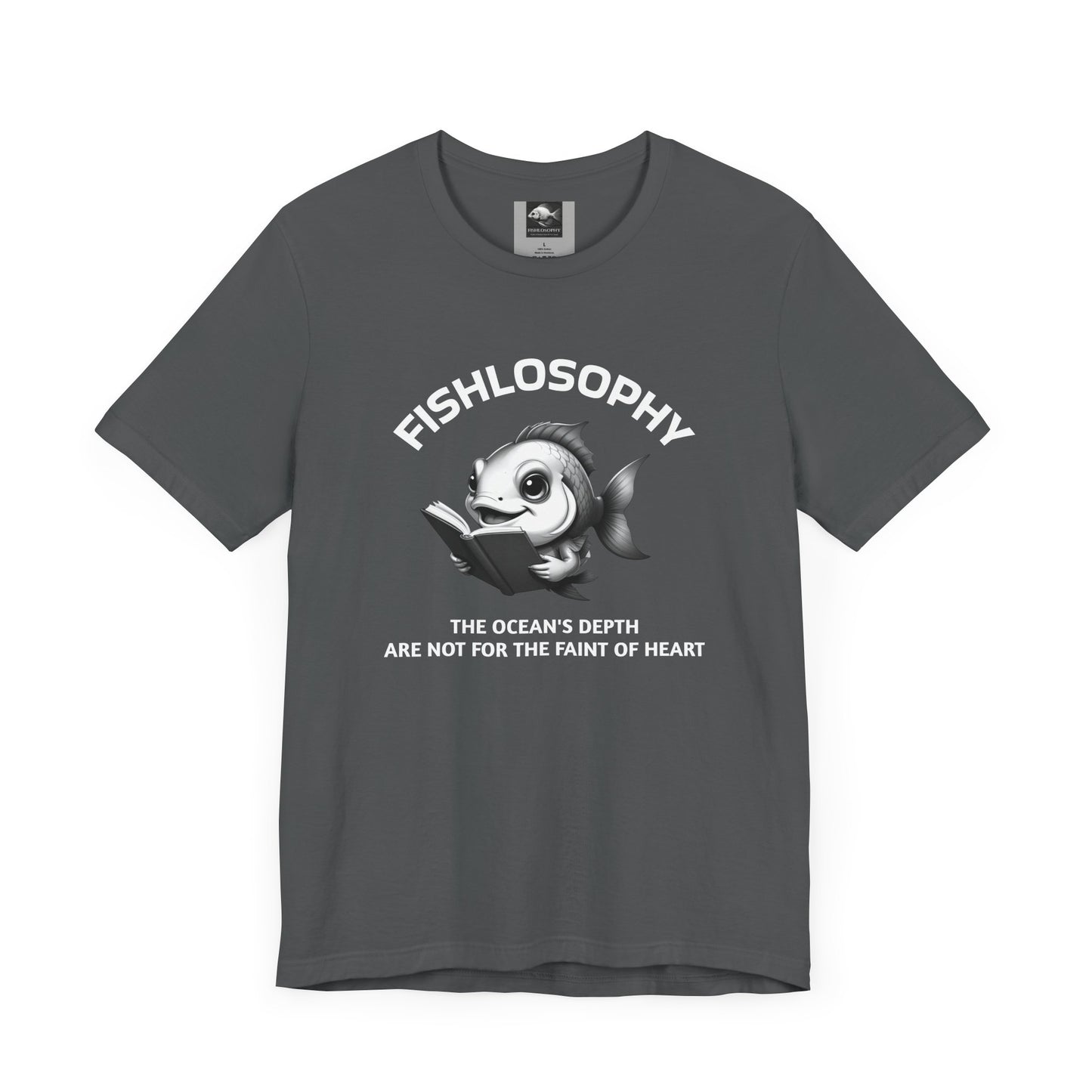 Fishlosophy Unisex Jersey Short Sleeve Tee – The Ocean' depth is not for the faint of heart