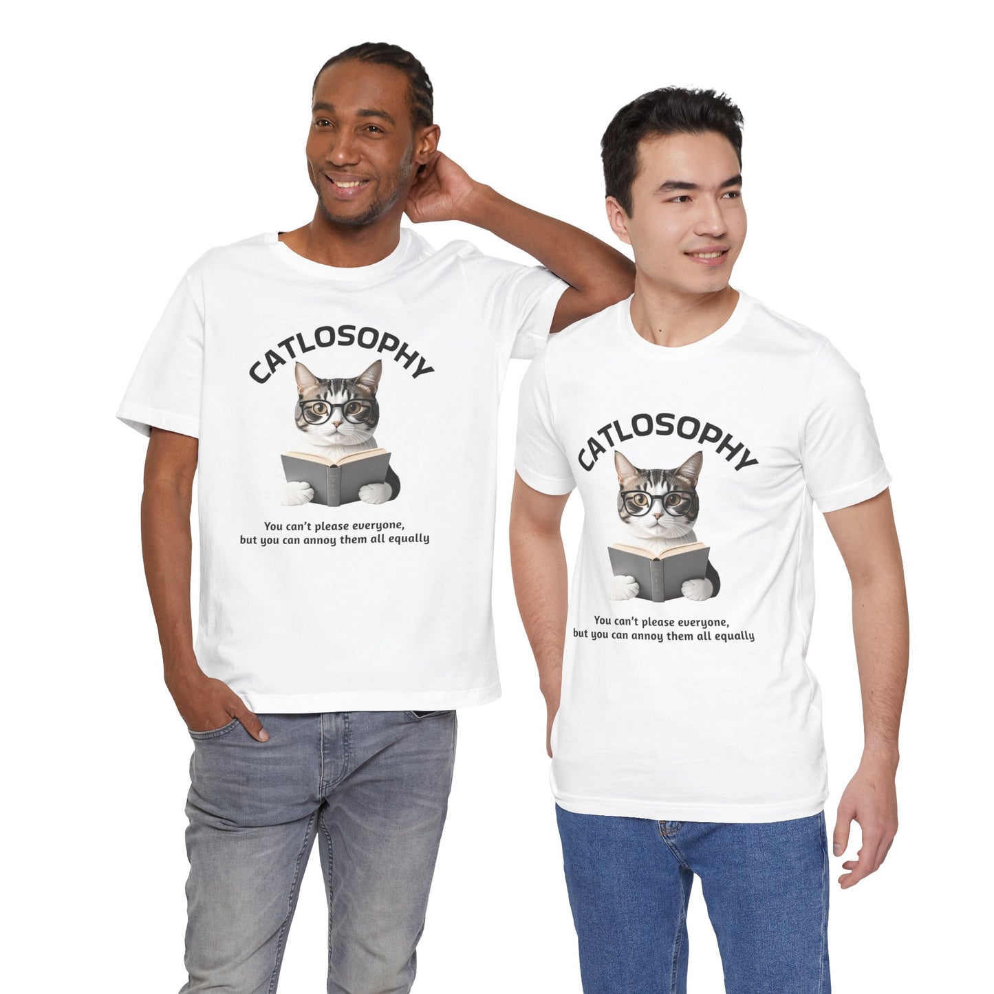 Catlosophy Unisex Jersey Short Sleeve Tee – "You can't please everyone" Design