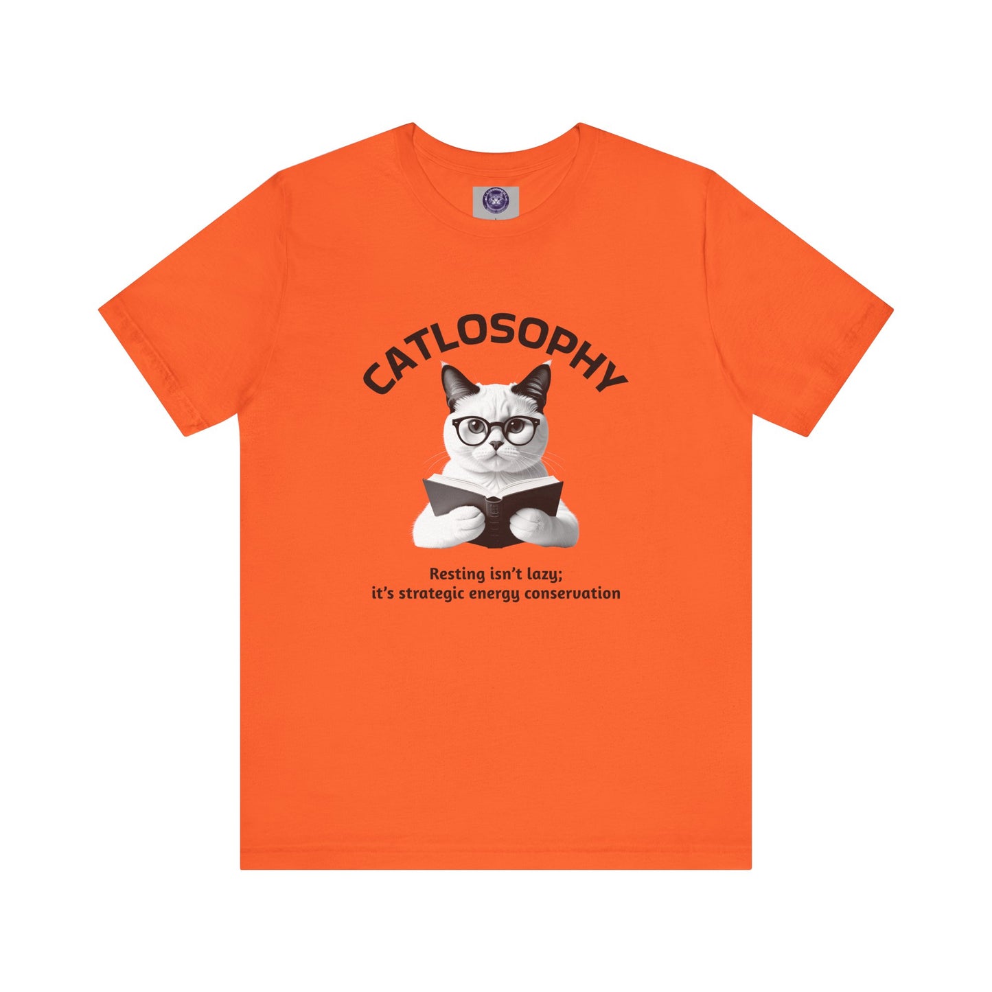 Catlosophy Unisex Jersey Short Sleeve Tee – "Resting isn't Lazy" Design