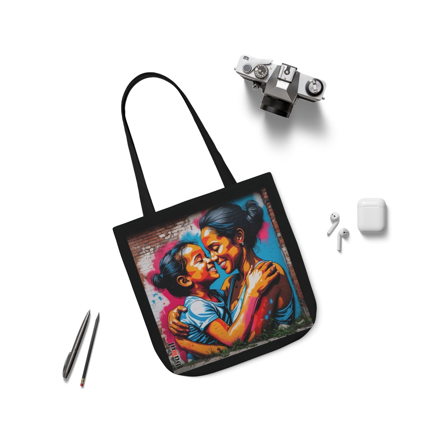 Artistic Surge - Eco-Friendly Canvas Tote Bag - SMILING HUG