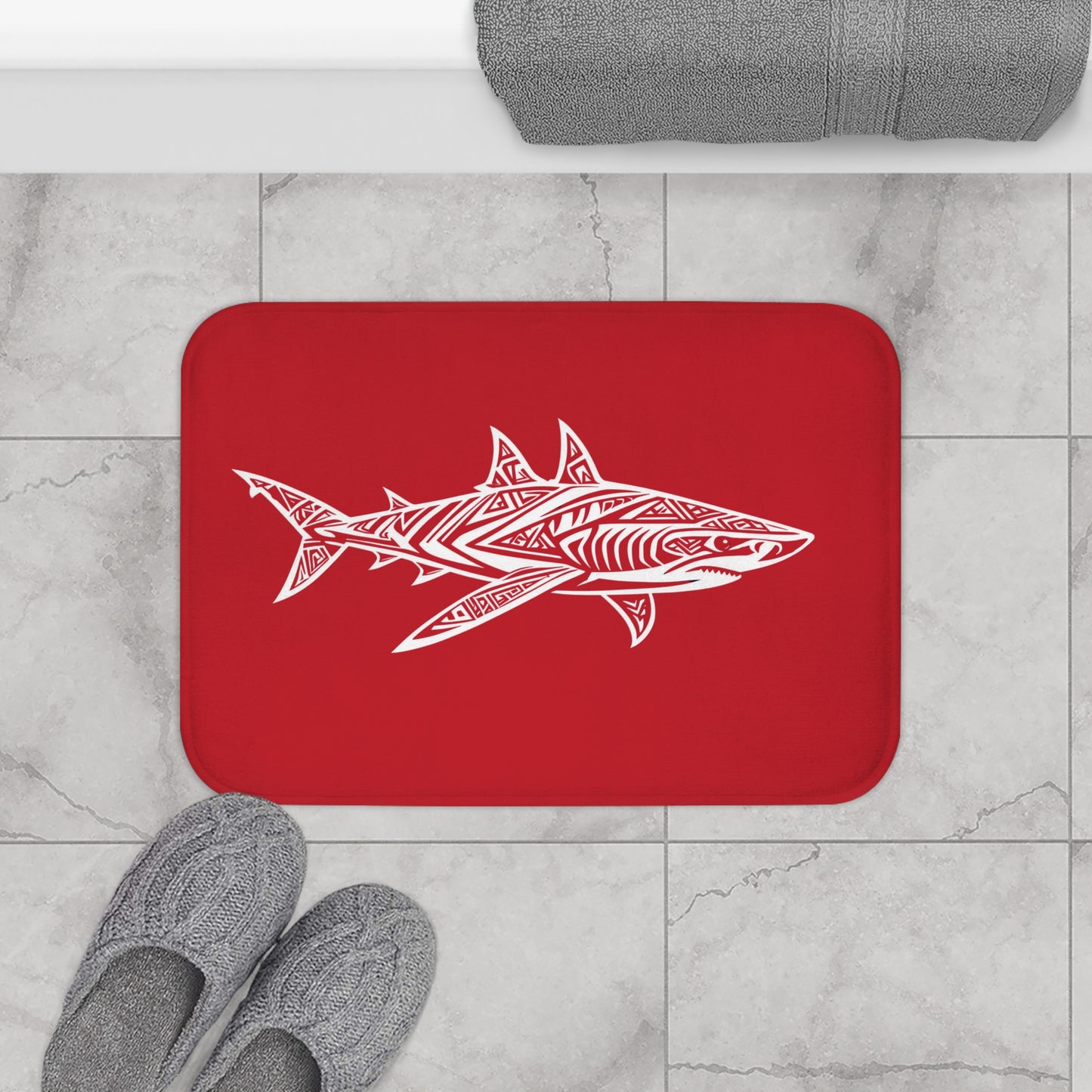 Tribal Bath Mat. Ocean Energy, Tribal Style