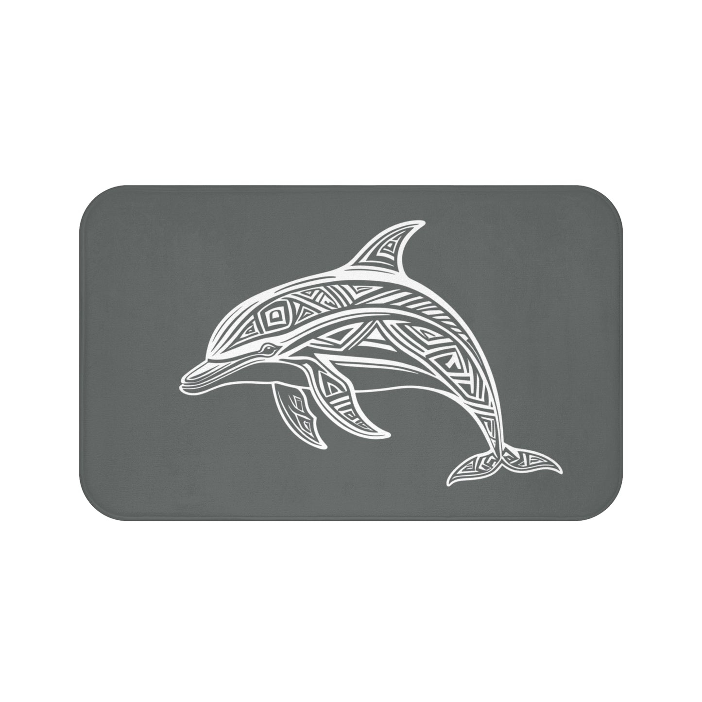 Tribal Bath Mat. Ocean Energy, Tribal Style