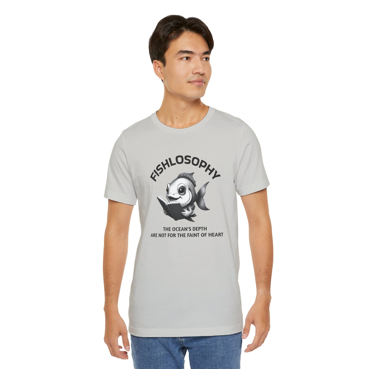 Fishlosophy Unisex Jersey Short Sleeve Tee – The Ocean' depth is not for the faint of heart