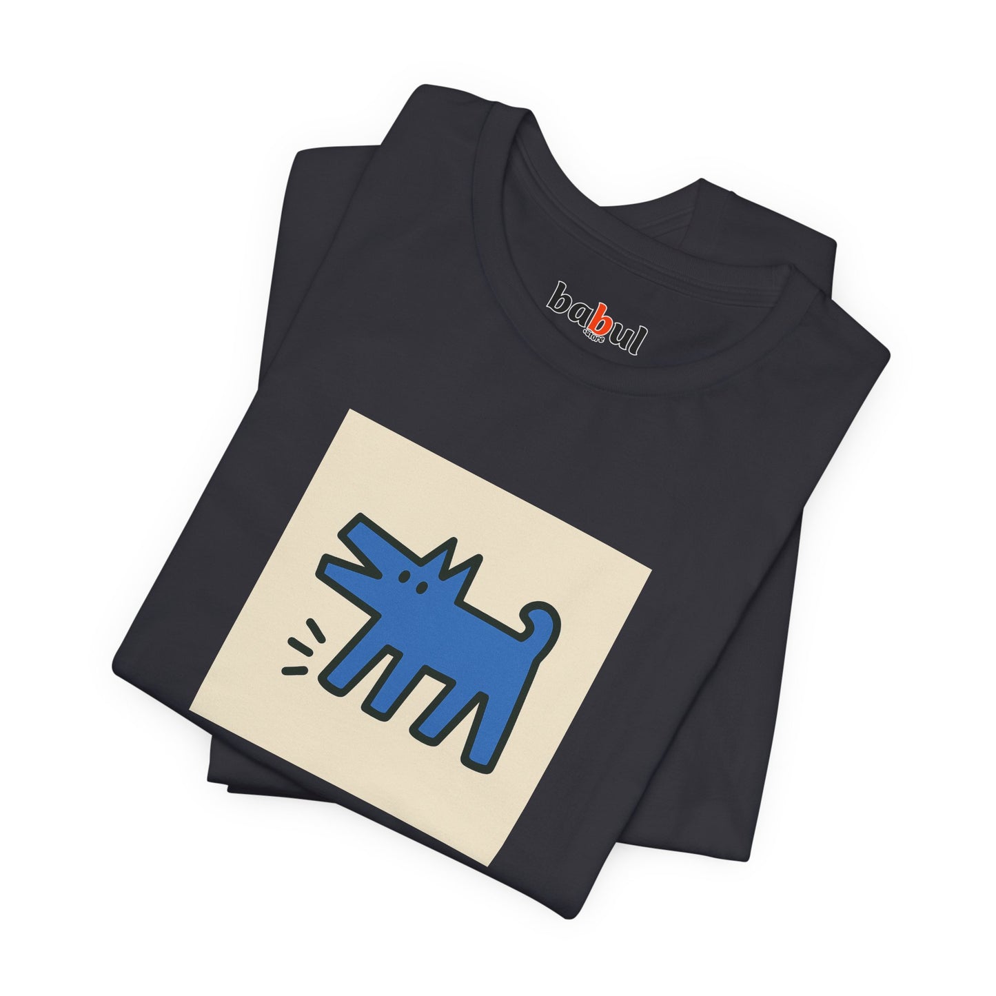 DOGART Unisex Jersey Dog T-Shirt - KEITH HARING - Iconic Painting Reimagined with Dogs