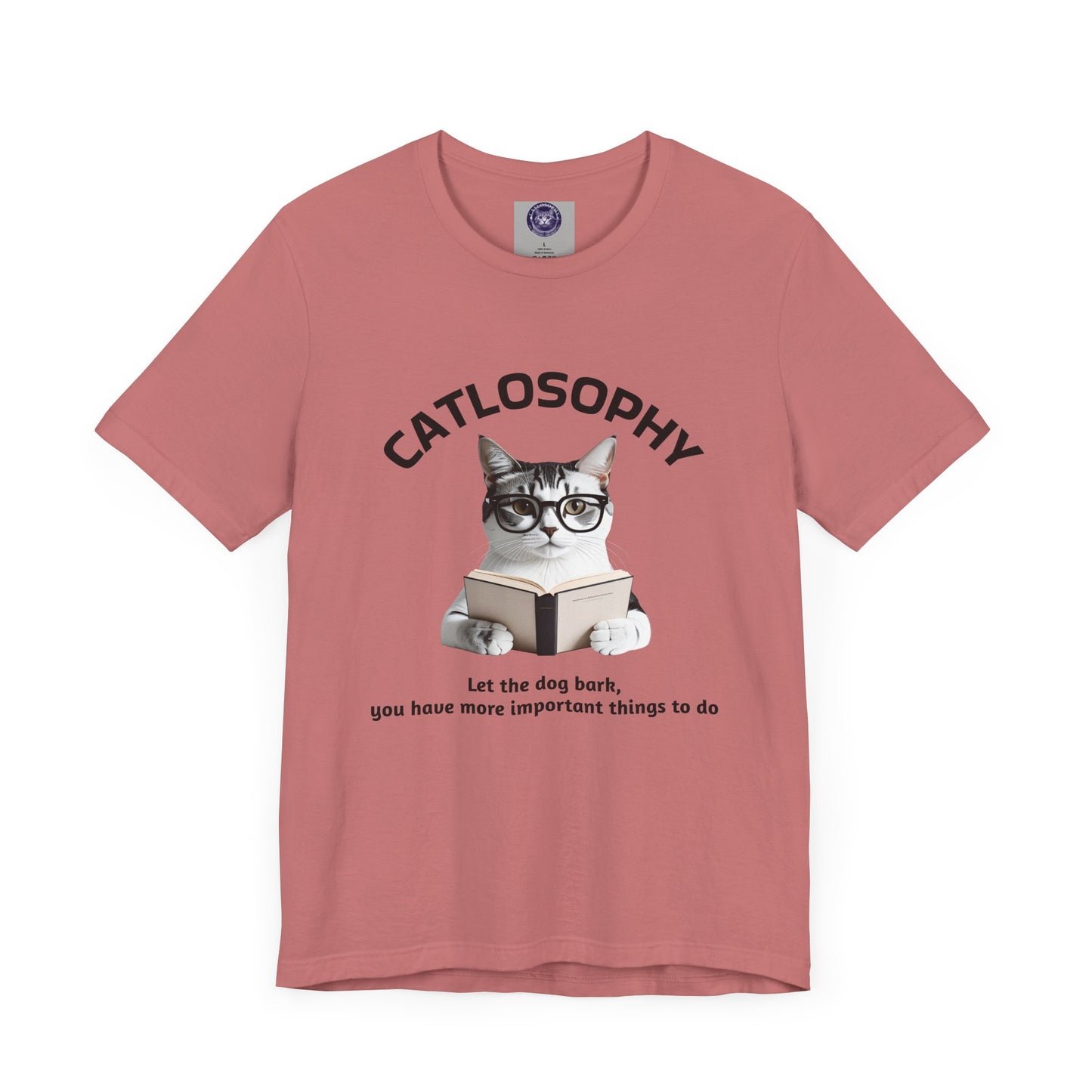 Catlosophy Unisex Jersey Short Sleeve Tee – "Let the dog bark" Design