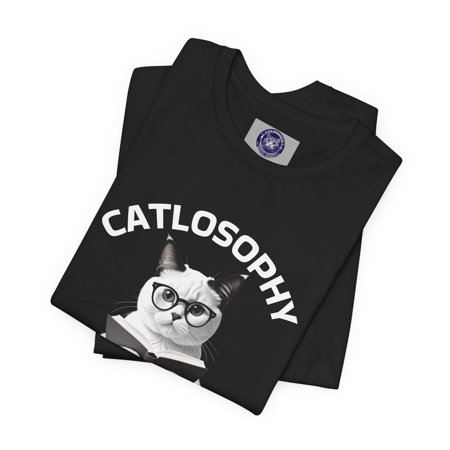 Catlosophy Unisex Jersey Short Sleeve Tee – "Life isn't about fitting In" Design
