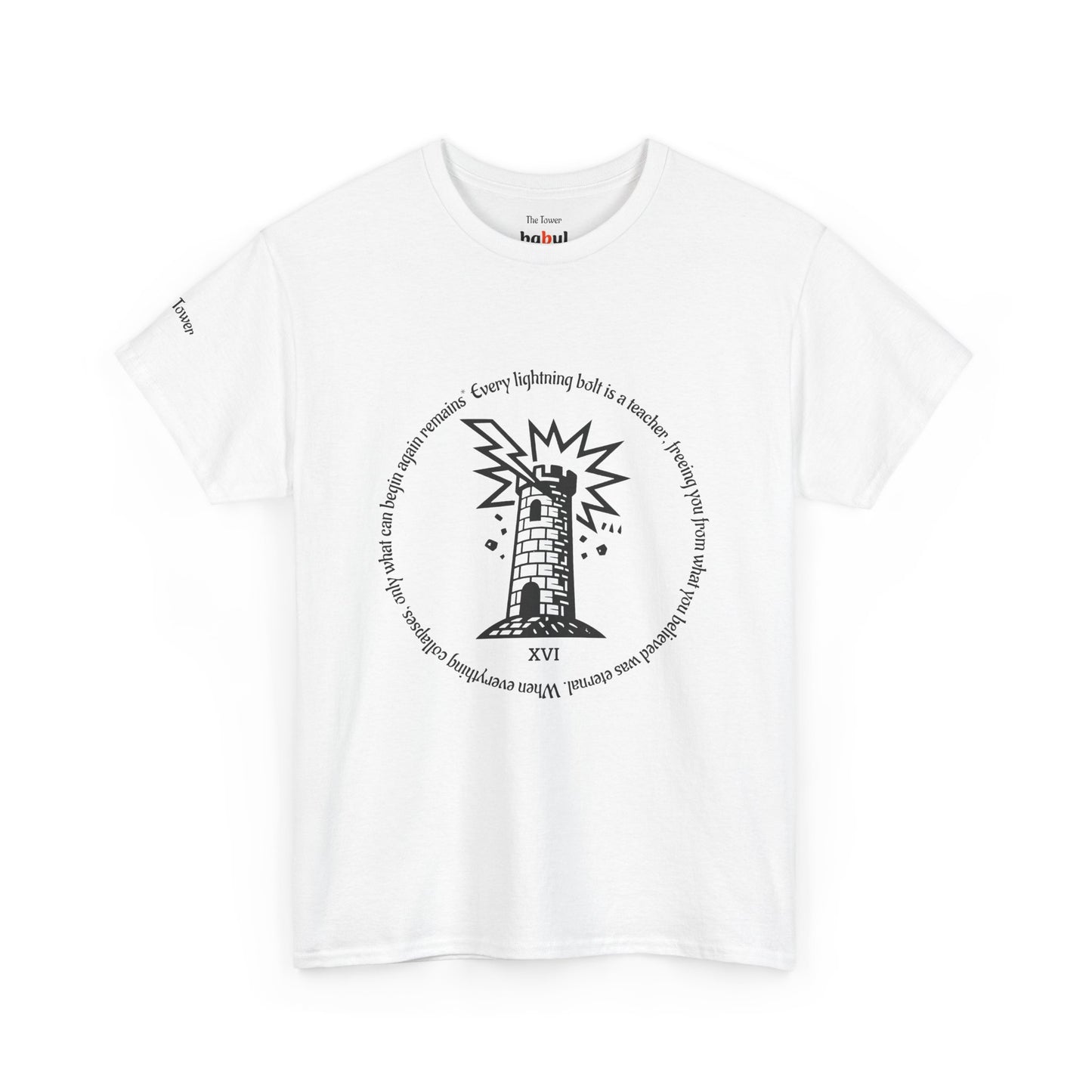 The Tower - ArcanaPop T-Shirt – Where Tarot Magic Meets Pop Art