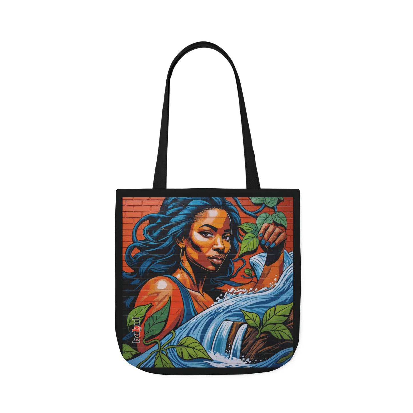 Artistic Surge - Eco-Friendly Canvas Tote Bag - WOMAN WITH WATER