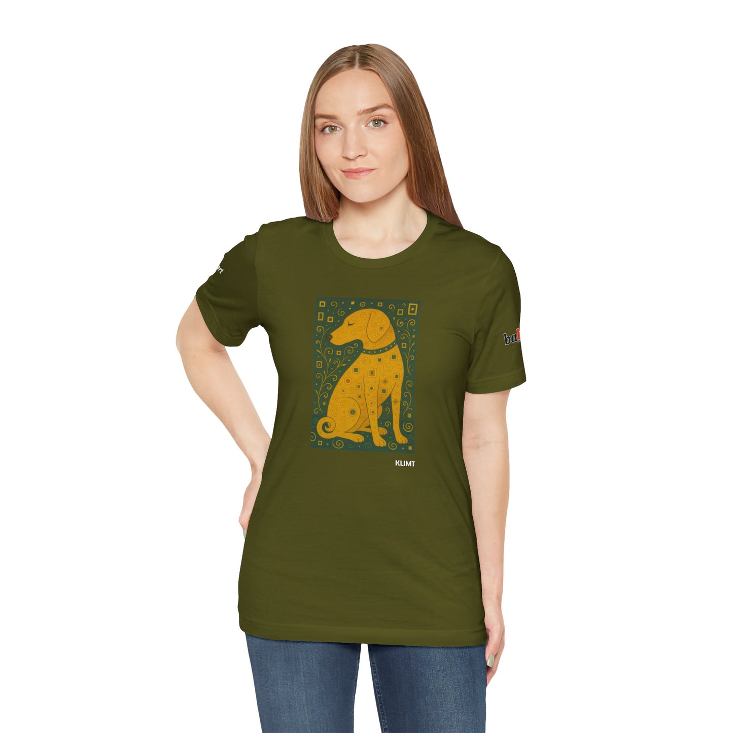 DOGART Unisex Jersey Dog T-Shirt - KLIMT - Iconic Painting Reimagined with Dogs