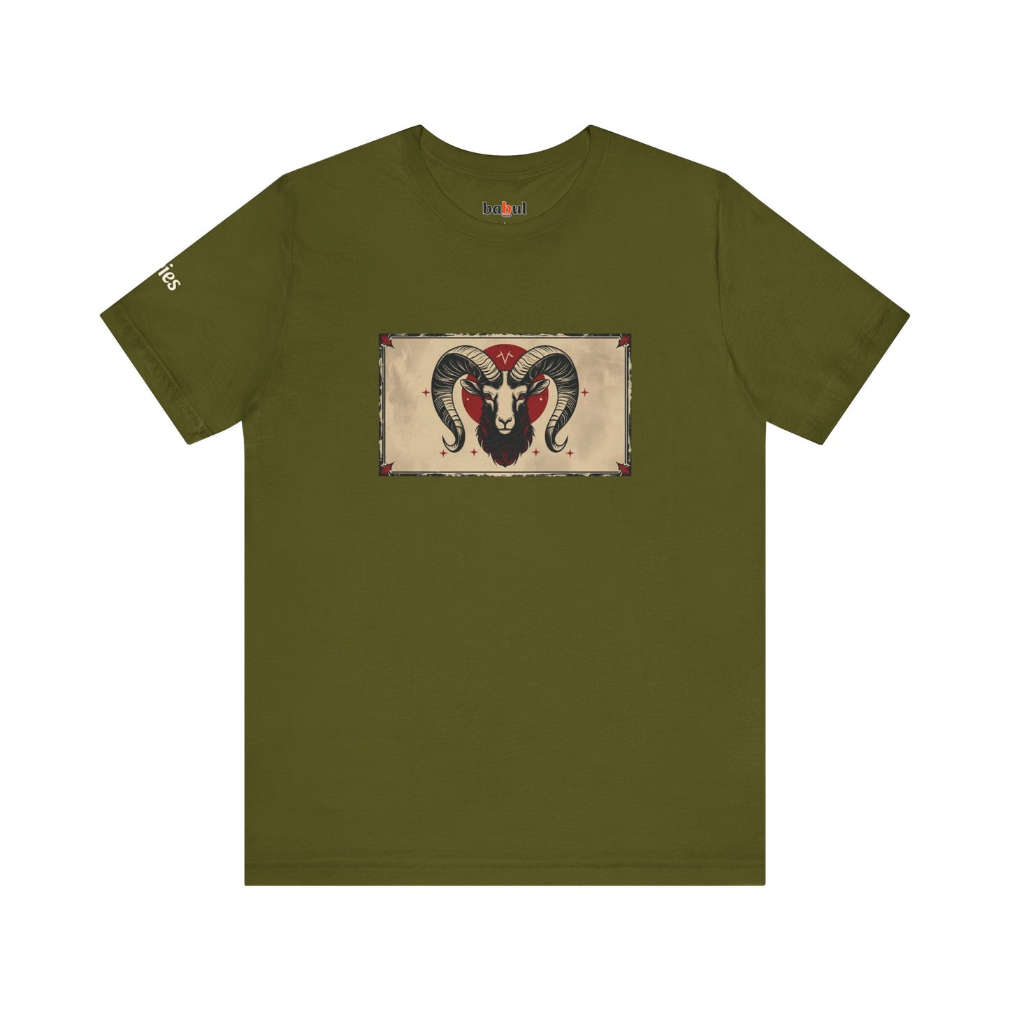 Aries - Gothic Zodiac T-Shirt. Zodiac in the Shadows