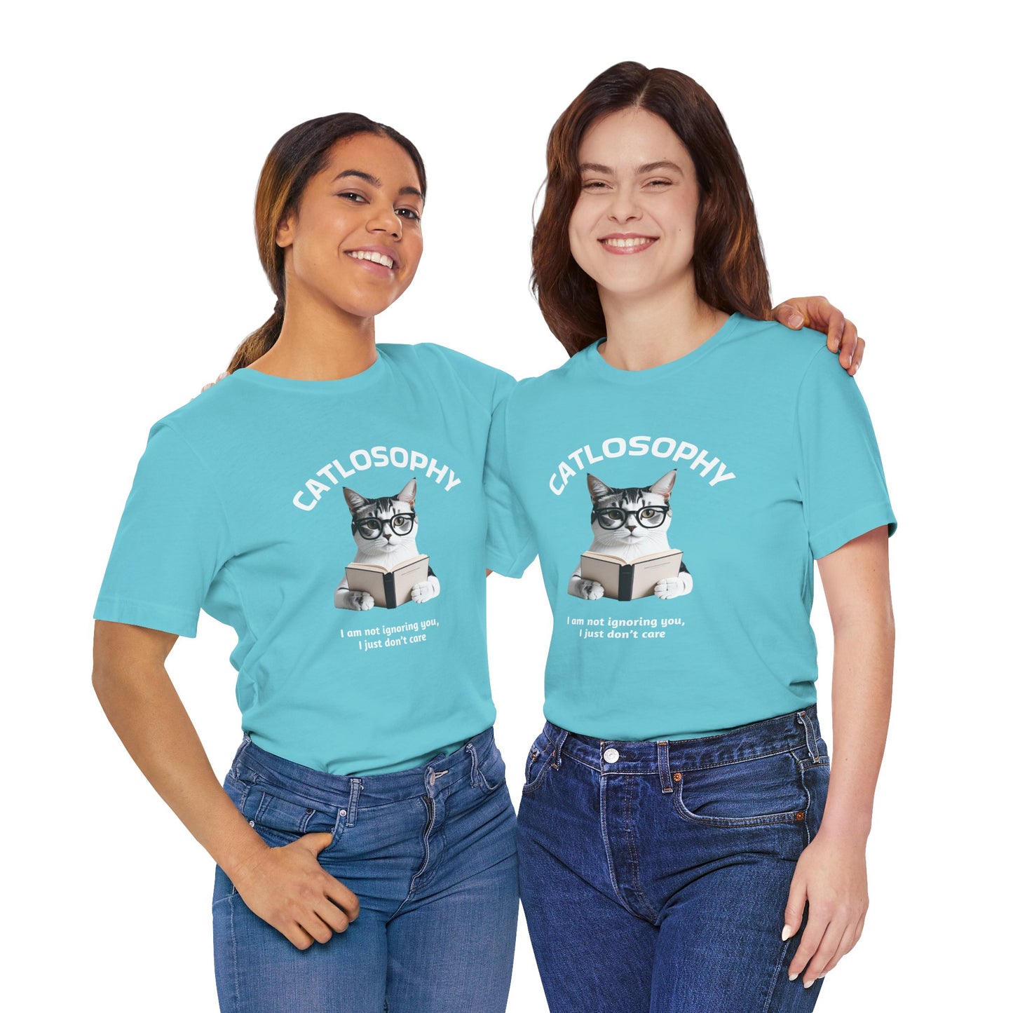 Catlosophy Unisex Jersey Short Sleeve Tee – "I am not ignoring you" Design