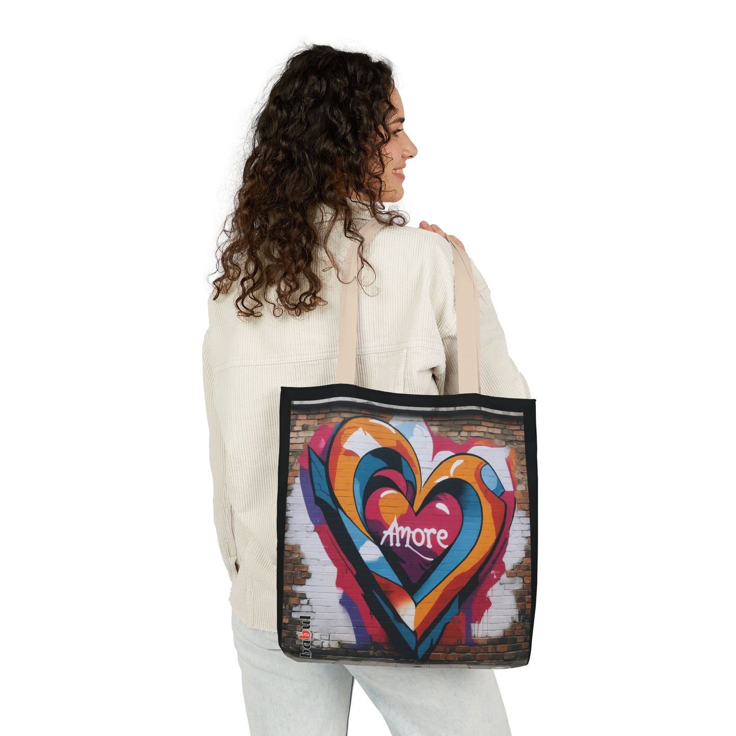 Artistic Surge - Eco-Friendly Canvas Tote Bag - HEART