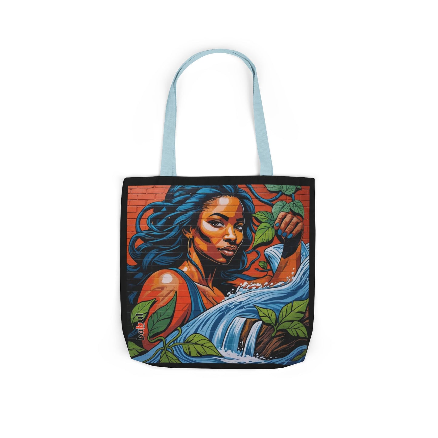 Artistic Surge - Eco-Friendly Canvas Tote Bag - WOMAN WITH WATER