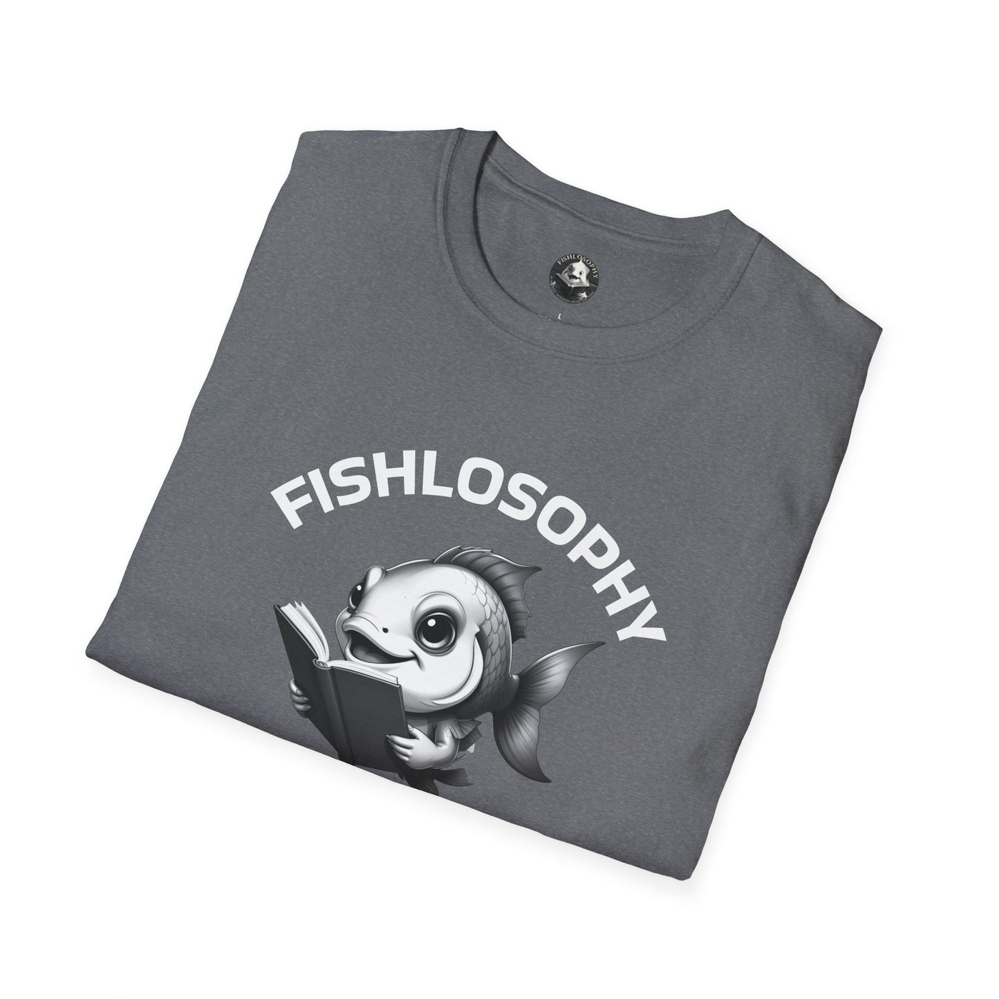 Fishlosophy Unisex T-Shirt - Ocean Vibes and Life's Questions Design - A Smart Fish Knows That Not Everything Is As It Seems