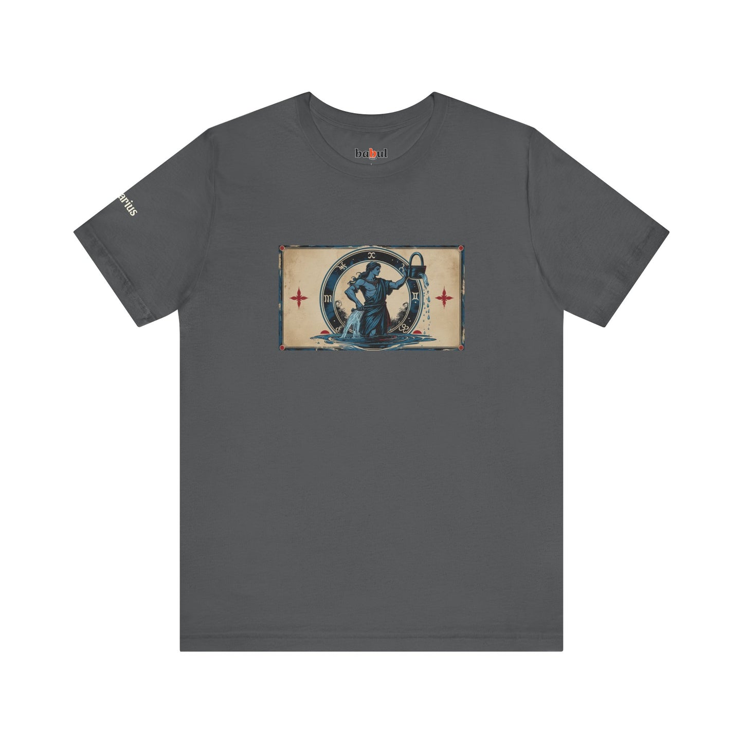Aquarius - Gothic Zodiac T-Shirt. Zodiac in the Shadows
