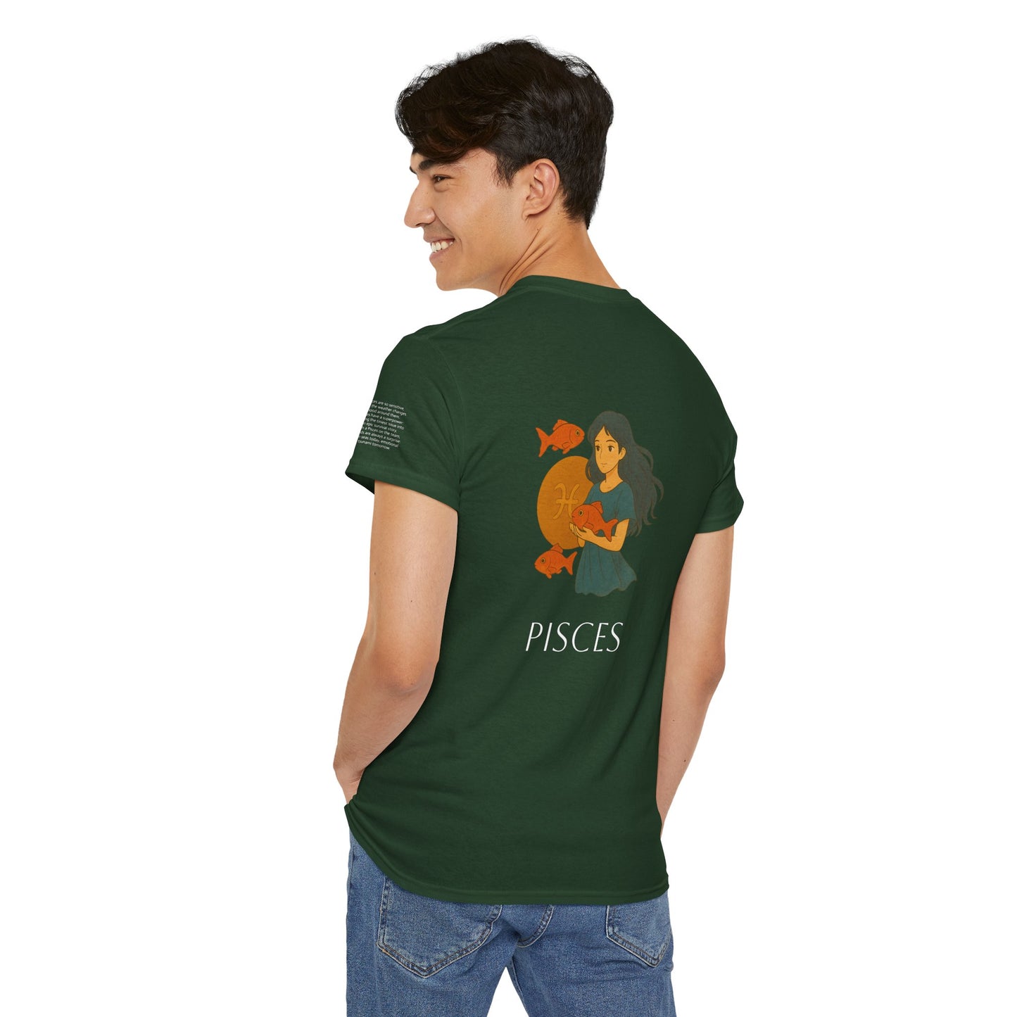 PISCES - Dreamy Zodiac T-Shirts – The Magic of the Stars in Ghibli Style