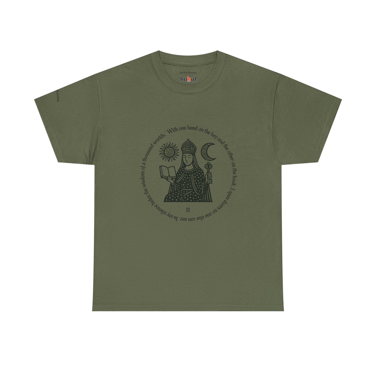 The High Priestess - ArcanaPop T-Shirt – Where Tarot Magic Meets Pop Art