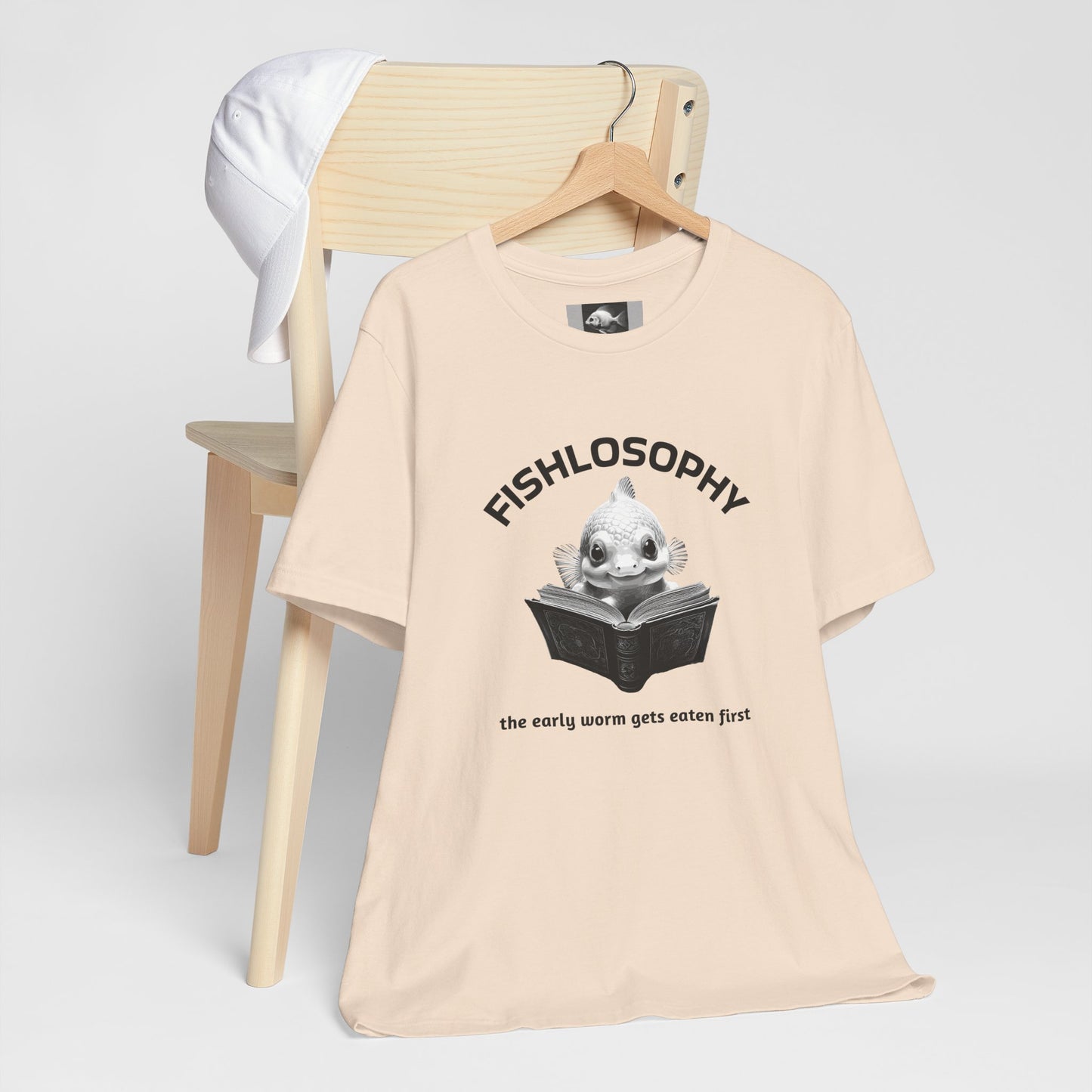 Fishlosophy Unisex Jersey Short Sleeve Tee – The Early Worms Get Eaten First