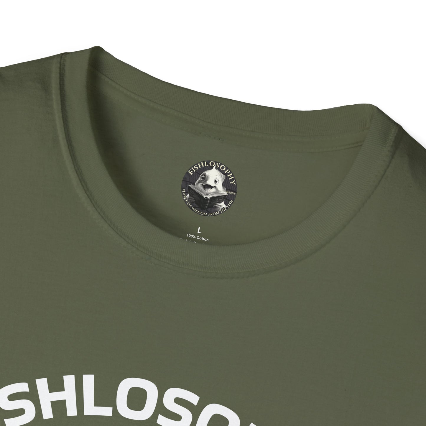 Fishlosophy Unisex T-Shirt - Ocean Vibes and Life's Questions Design - PEARLS OF WISDOM FROM THE FISH WORLD