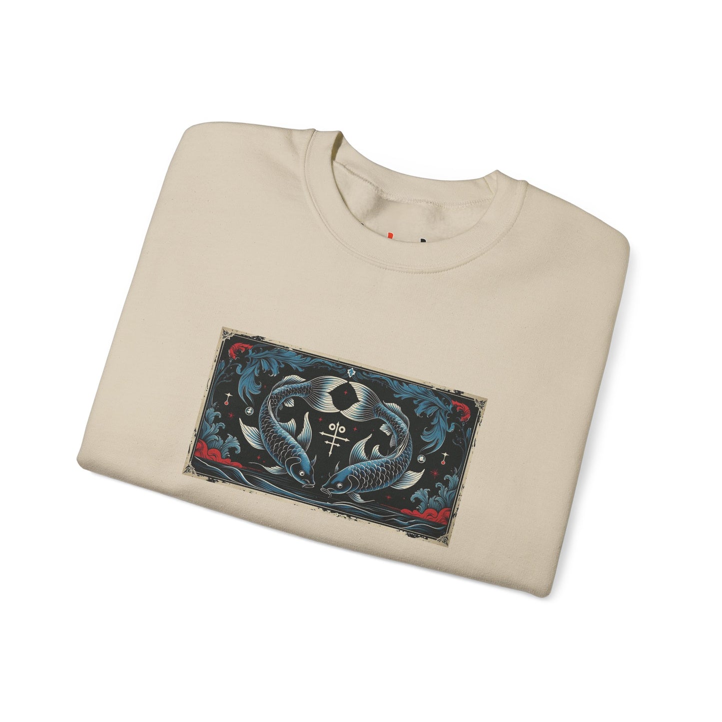Pisces - Gothic Zodiac Blue Sweatshirt
