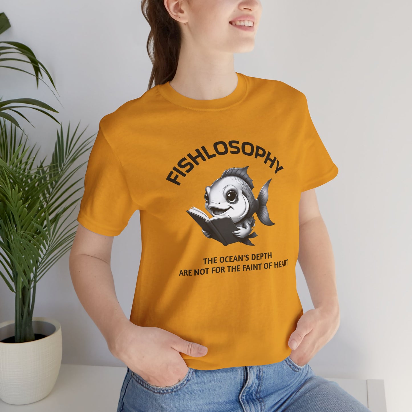 Fishlosophy Unisex Jersey Short Sleeve Tee – The Ocean' depth is not for the faint of heart