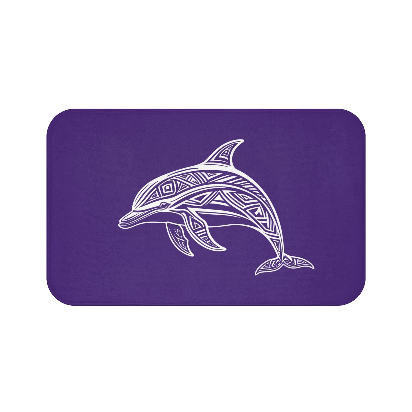 Tribal Bath Mat. Ocean Energy, Tribal Style