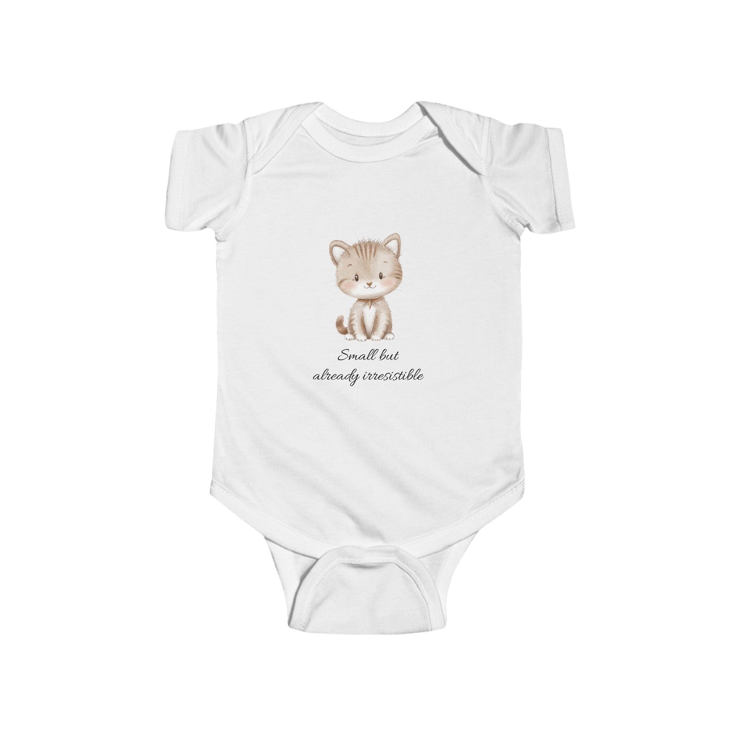 Adorable Baby Bodysuit with Cute Kitten Design