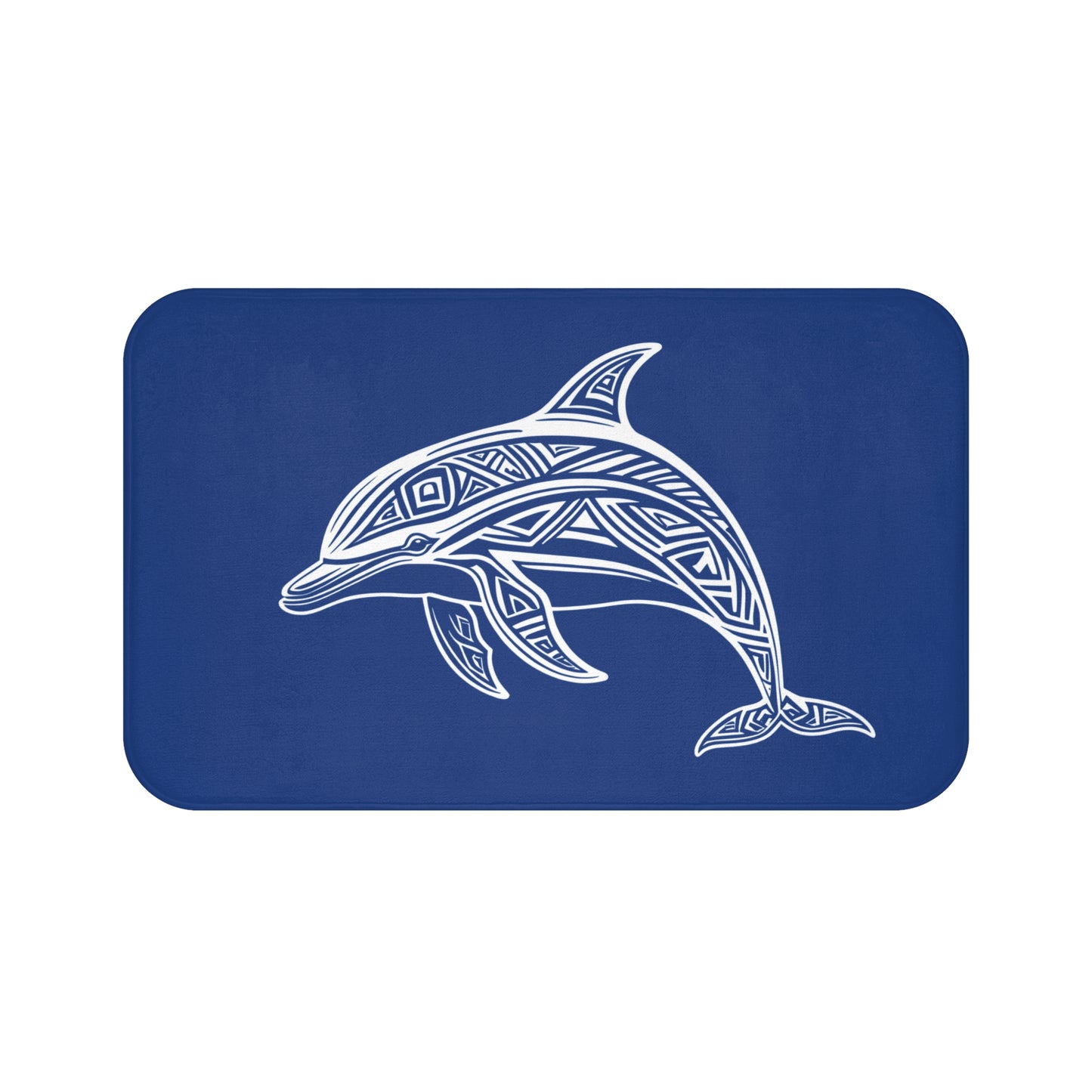 Tribal Bath Mat. Ocean Energy, Tribal Style