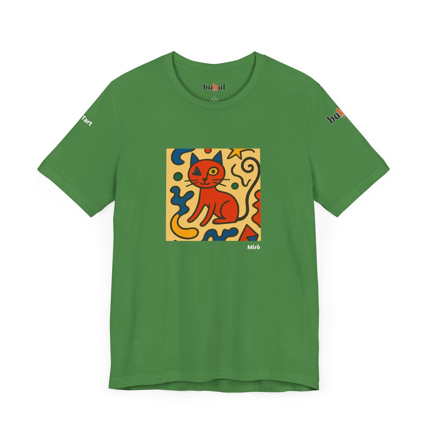 CATART Unisex Jersey Cat T-Shirt - MIRO - Iconic Painting Reimagined with Cats