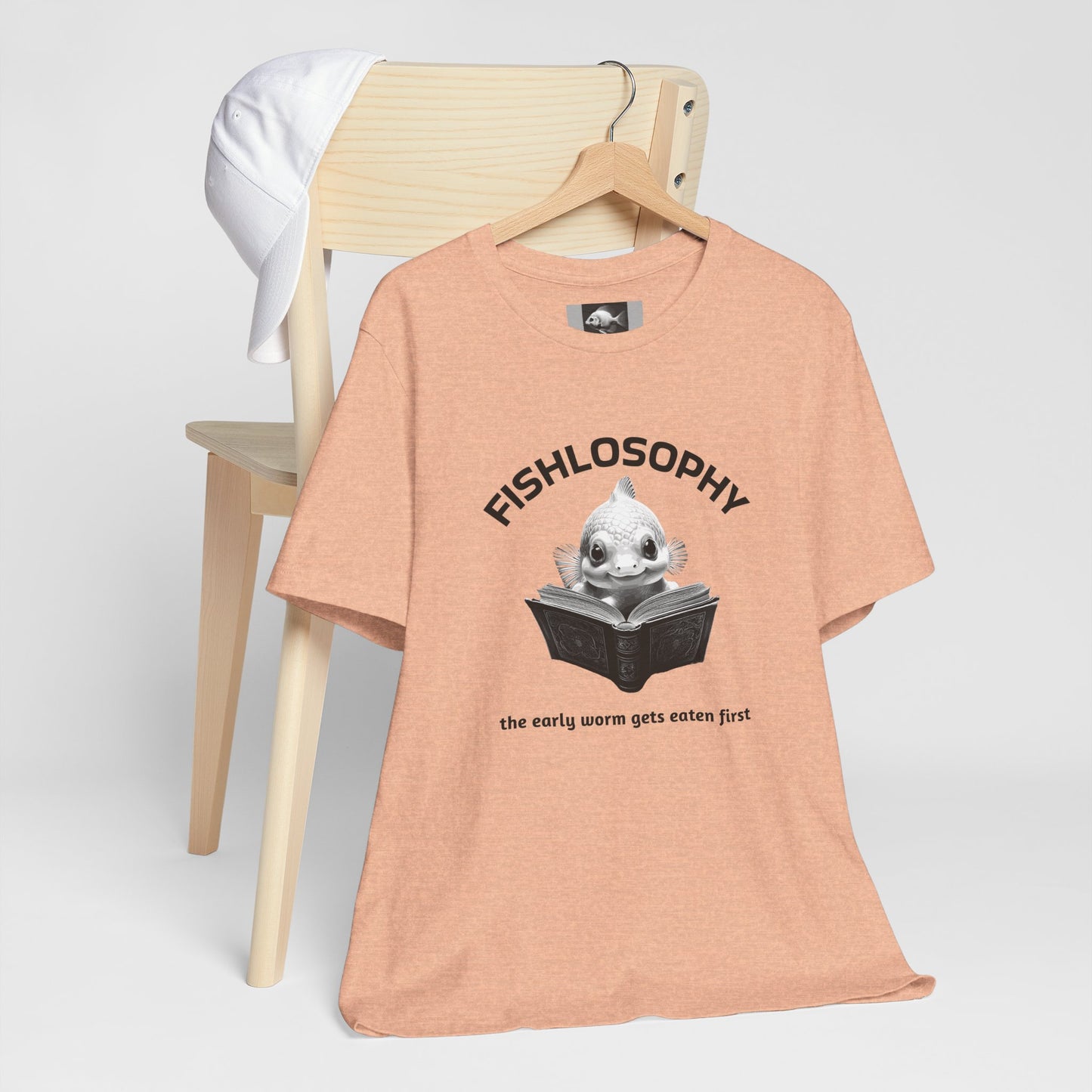 Fishlosophy Unisex Jersey Short Sleeve Tee – The Early Worms Get Eaten First
