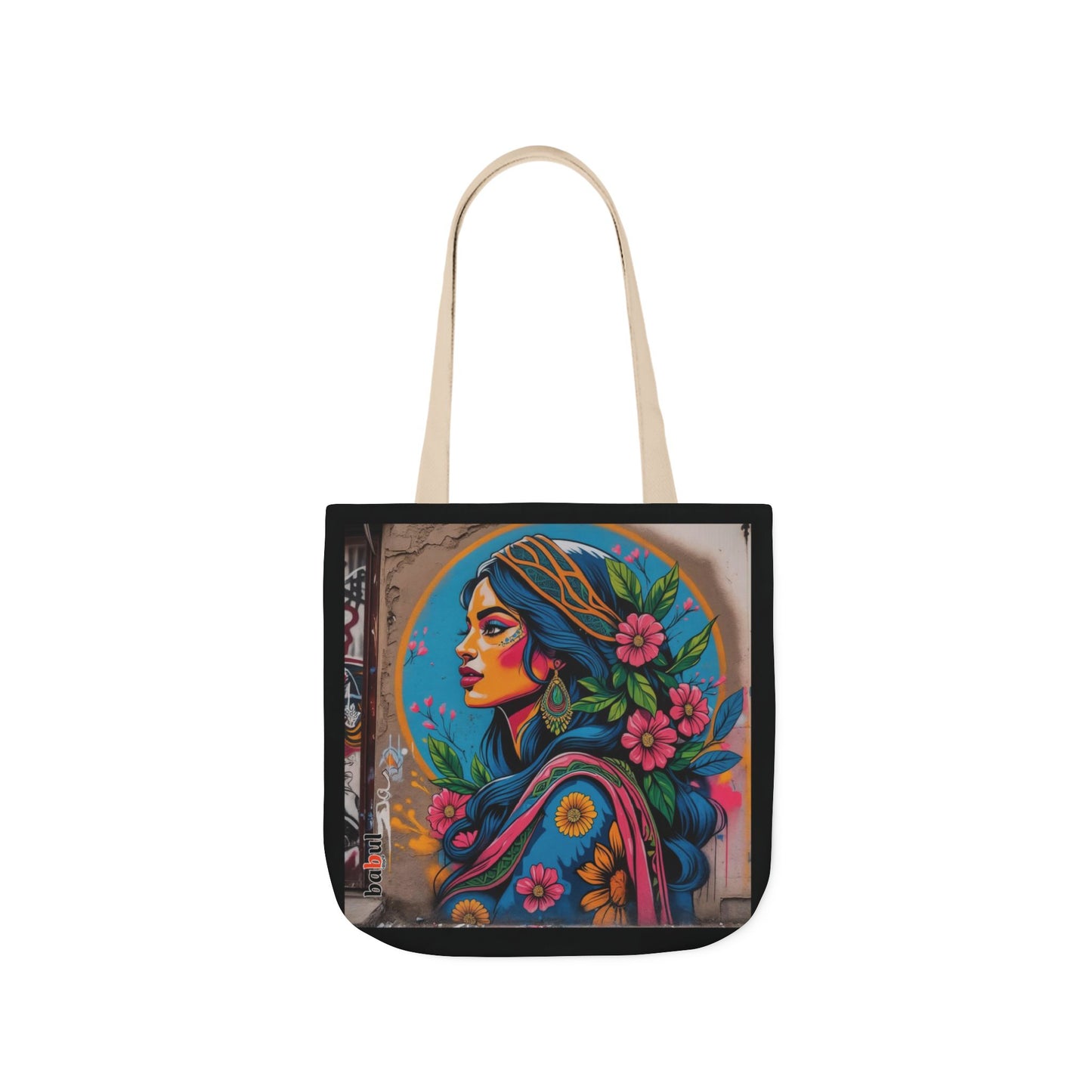 Artistic Surge - Eco-Friendly Canvas Tote Bag - FLOWERED WOMAN