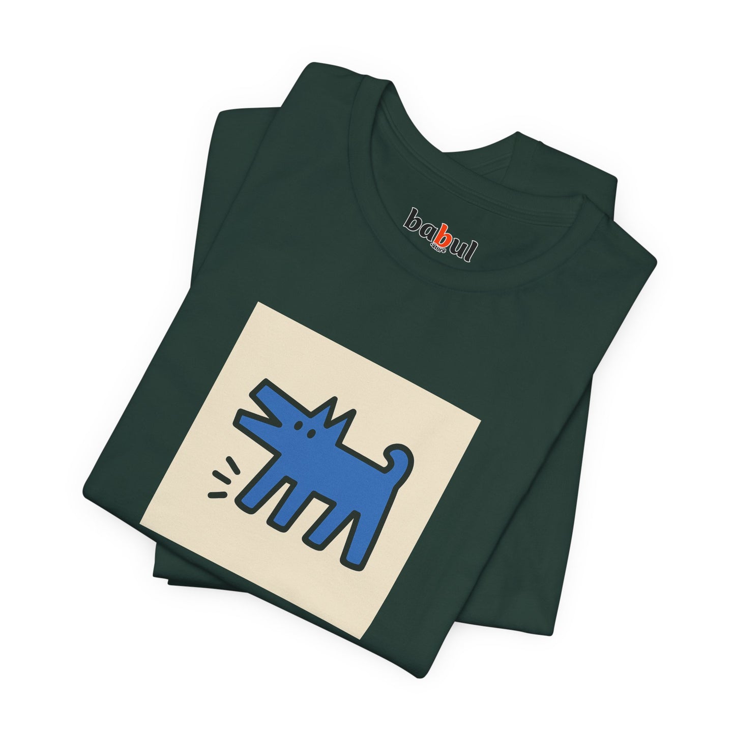 DOGART Unisex Jersey Dog T-Shirt - KEITH HARING - Iconic Painting Reimagined with Dogs