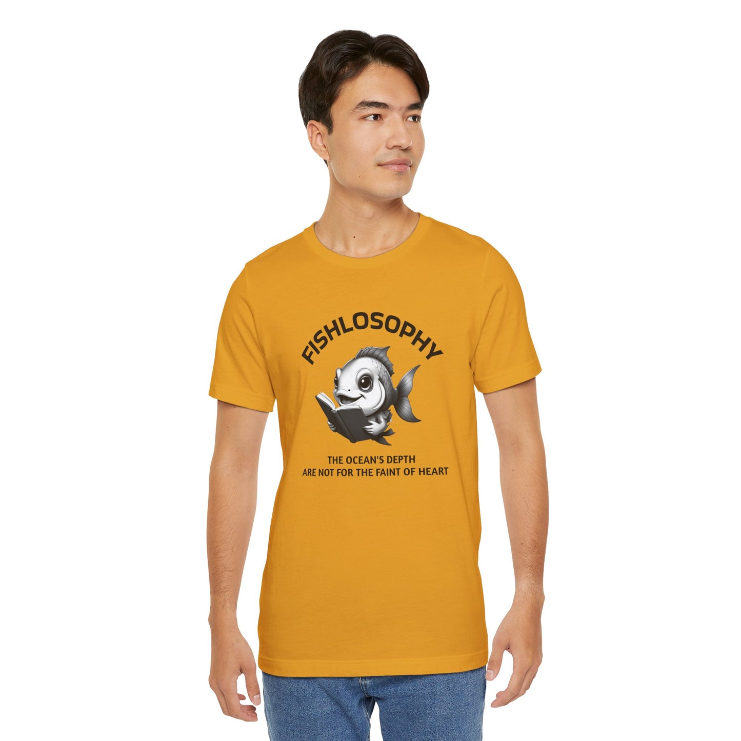 Fishlosophy Unisex Jersey Short Sleeve Tee – The Ocean' depth is not for the faint of heart